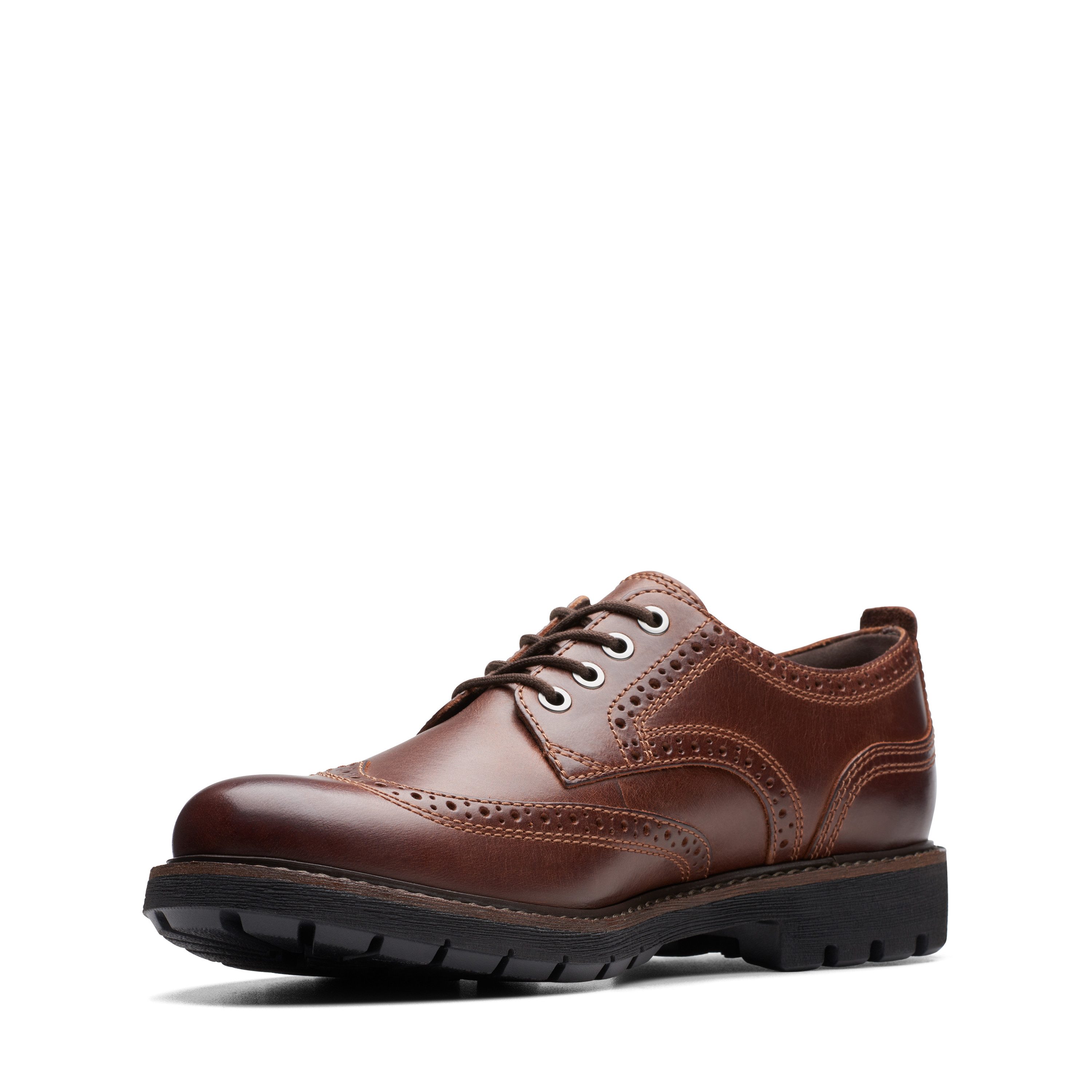 Clarks Schoenen met perforatie Batcombe Far Brogue, veterschoen, zakelijke schoen met vleugelneus