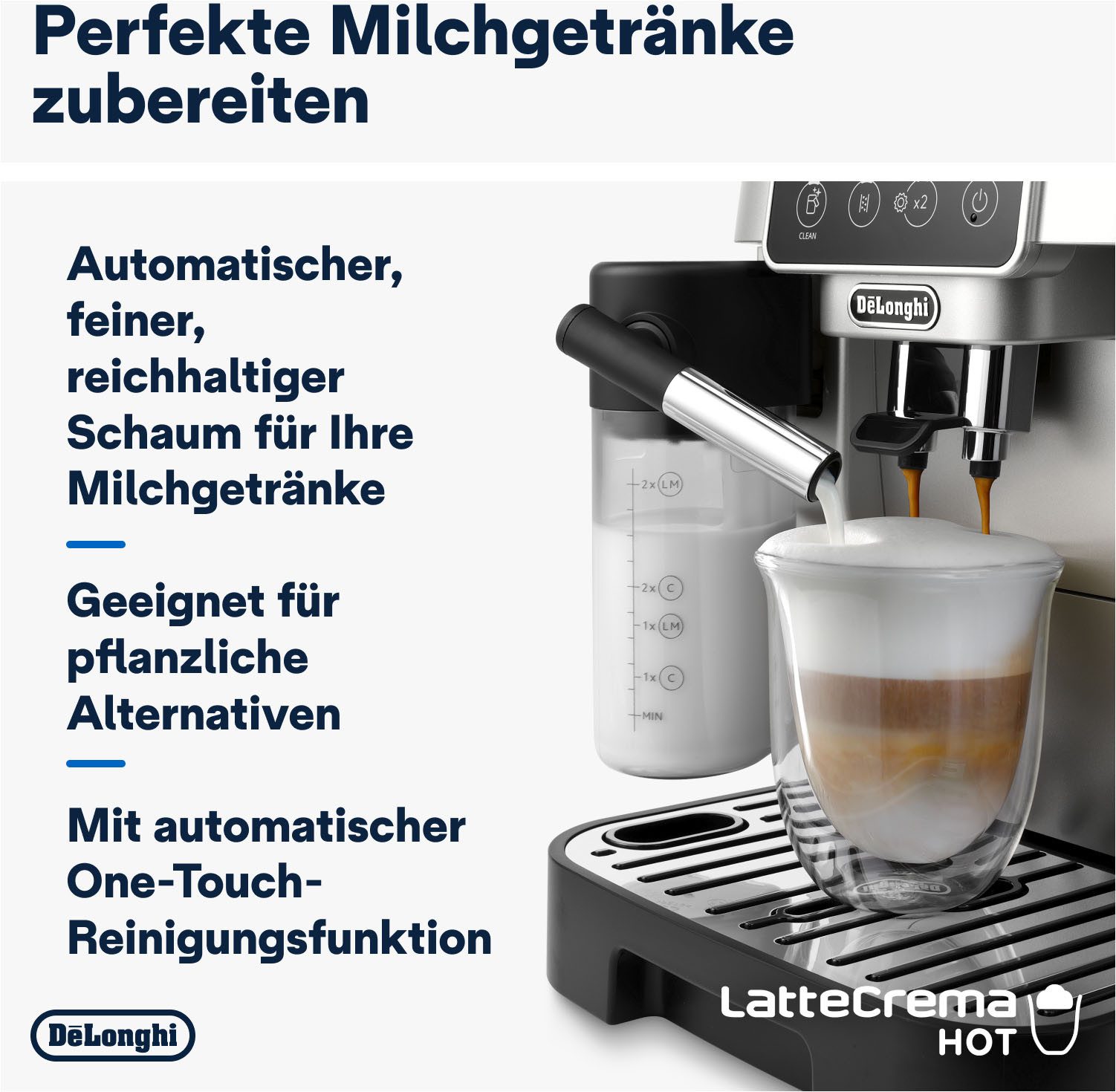 De'Longhi Volautomatisch koffiezetapparaat Magnifica Start Milk ECAM220.80.SB