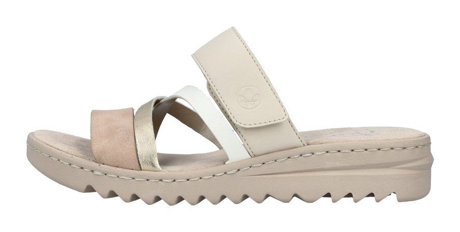 Rieker Slippers , sleehak, zomerschoen, pantoffels met slip-on