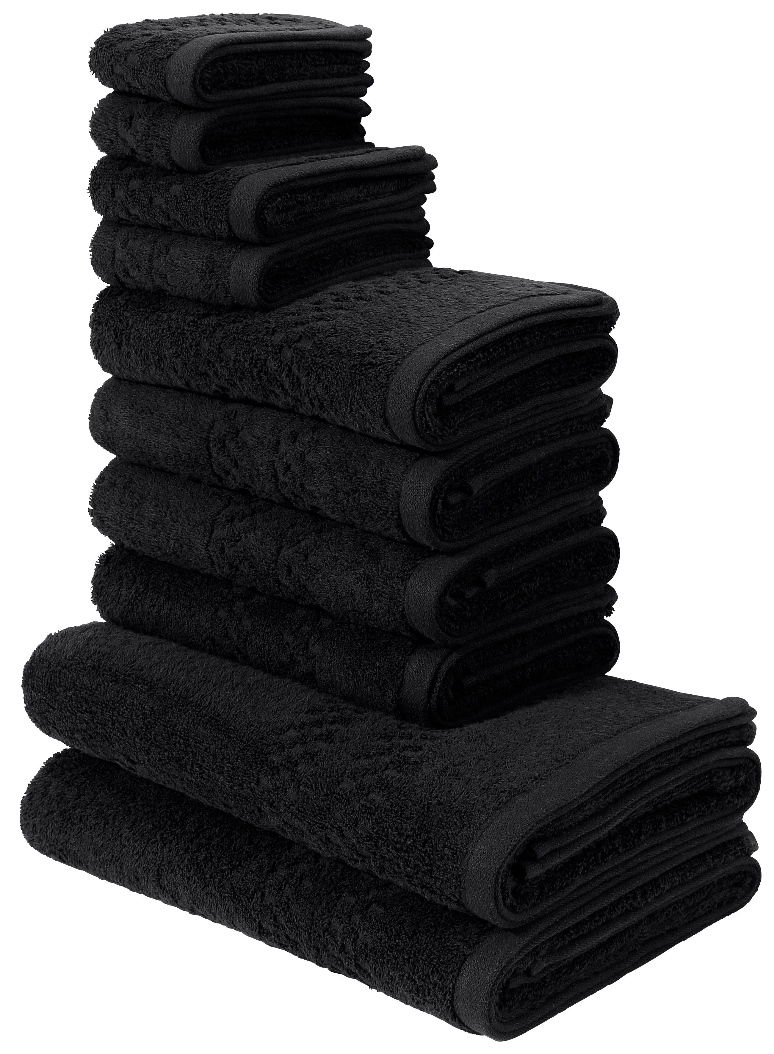 my home Handdoekenset Regona, als 10-delige set en serie, premium handdoeken, 500 gr/m² (set)