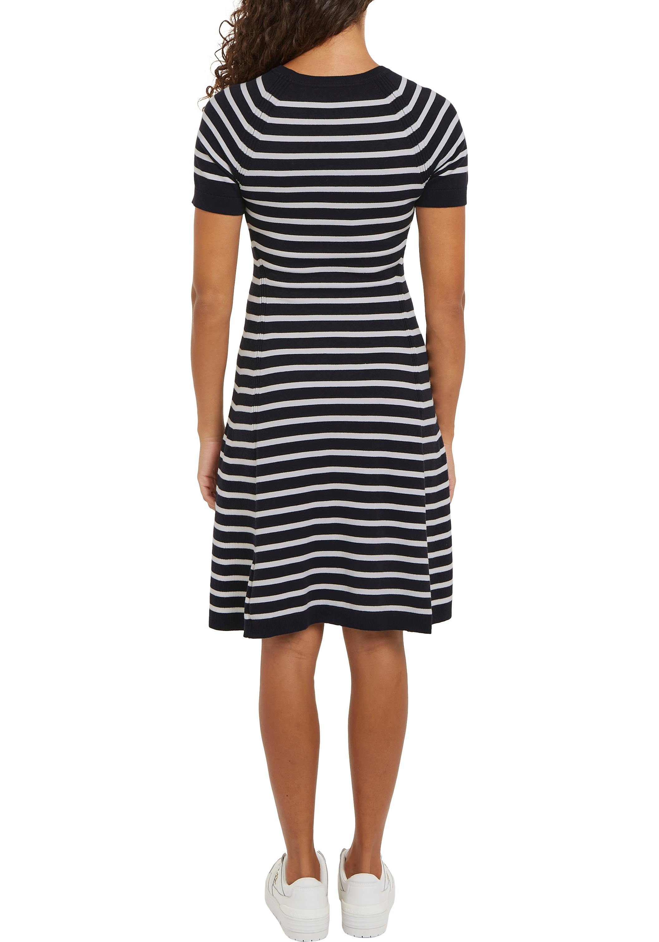 Tommy Hilfiger Jerseyjurk CO JERSEY STITCH F&F DRESS met logoborduursel op borsthoogte