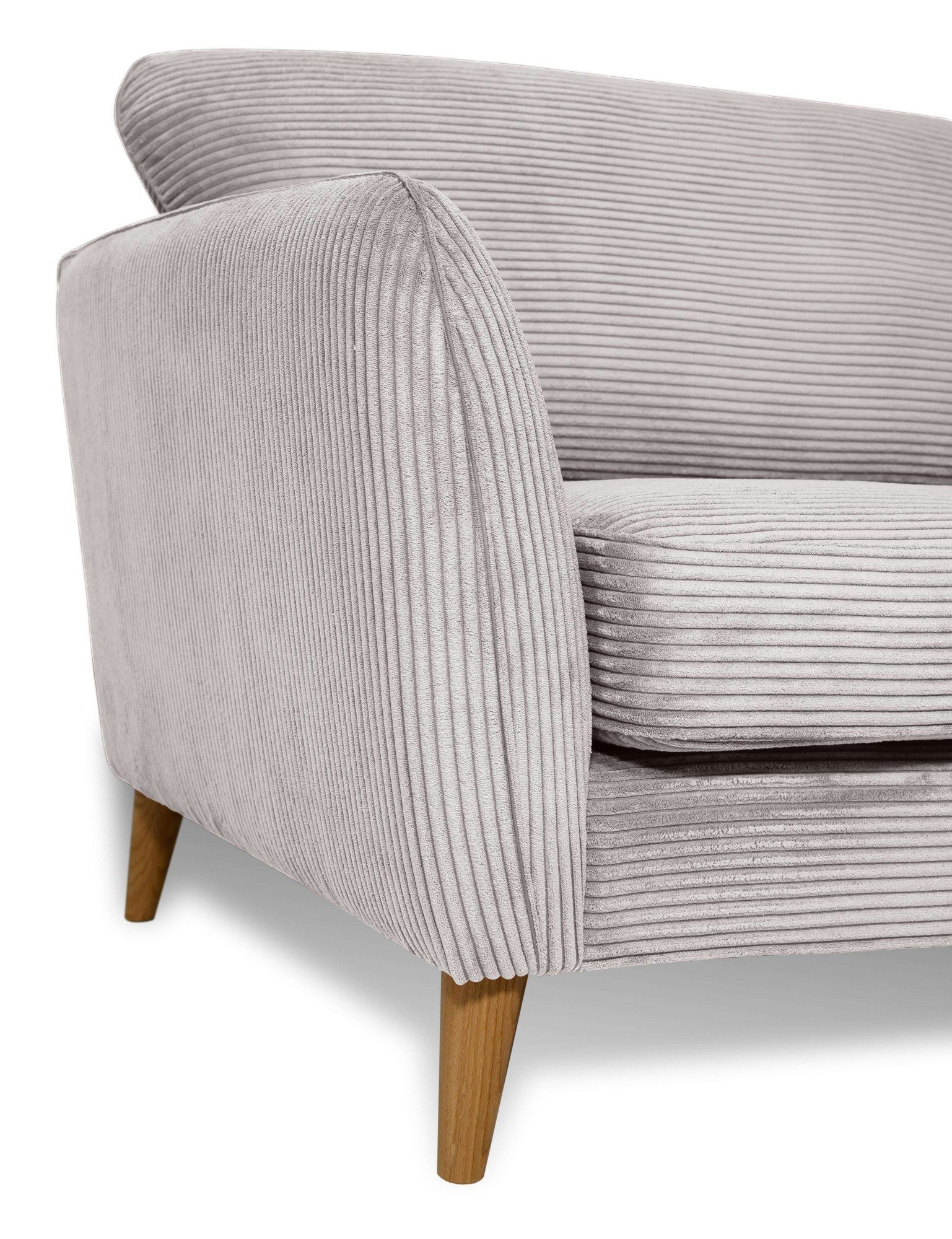 Home affaire 2-zitsbank MARSEILLE compact bank 170 cm, cord, vlakke weefsel, structuur, geweven stof