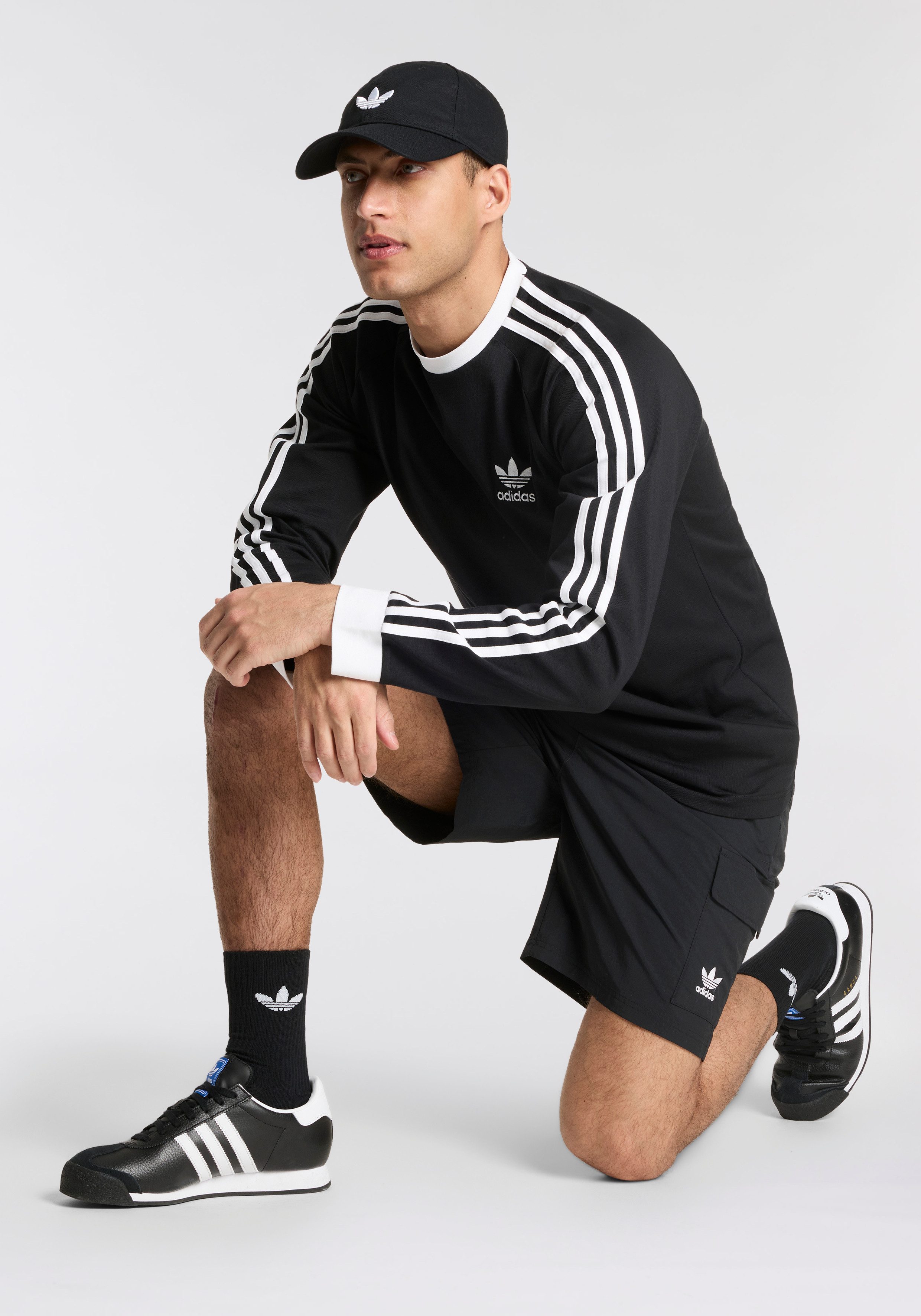 adidas Originals Shirt met lange mouwen 3-STRIPES LS T (1-delig)