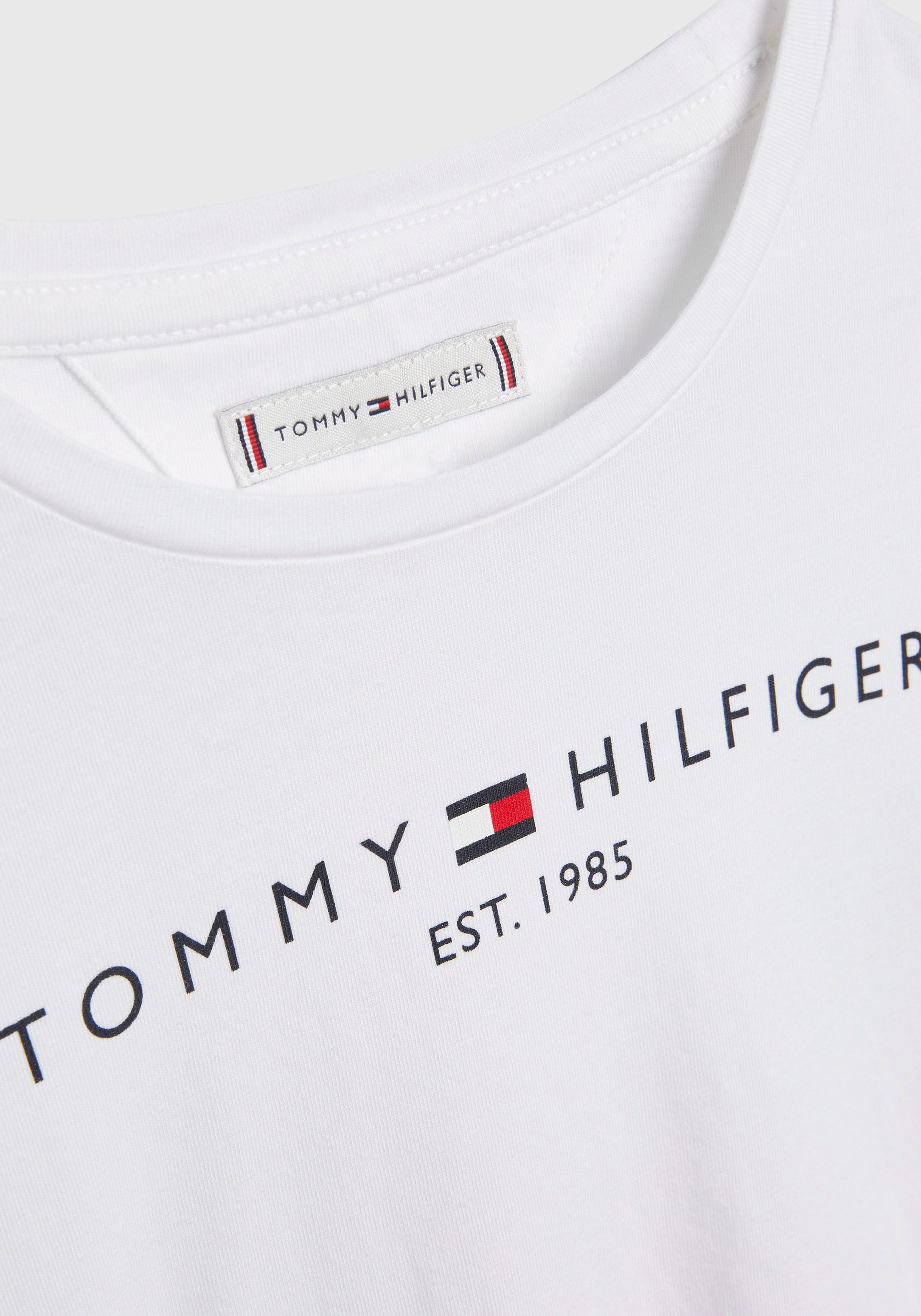 Tommy Hilfiger Shirt met lange mouwen ESSENTIAL TEE L/S met tommy hilfiger-logo-opschrift