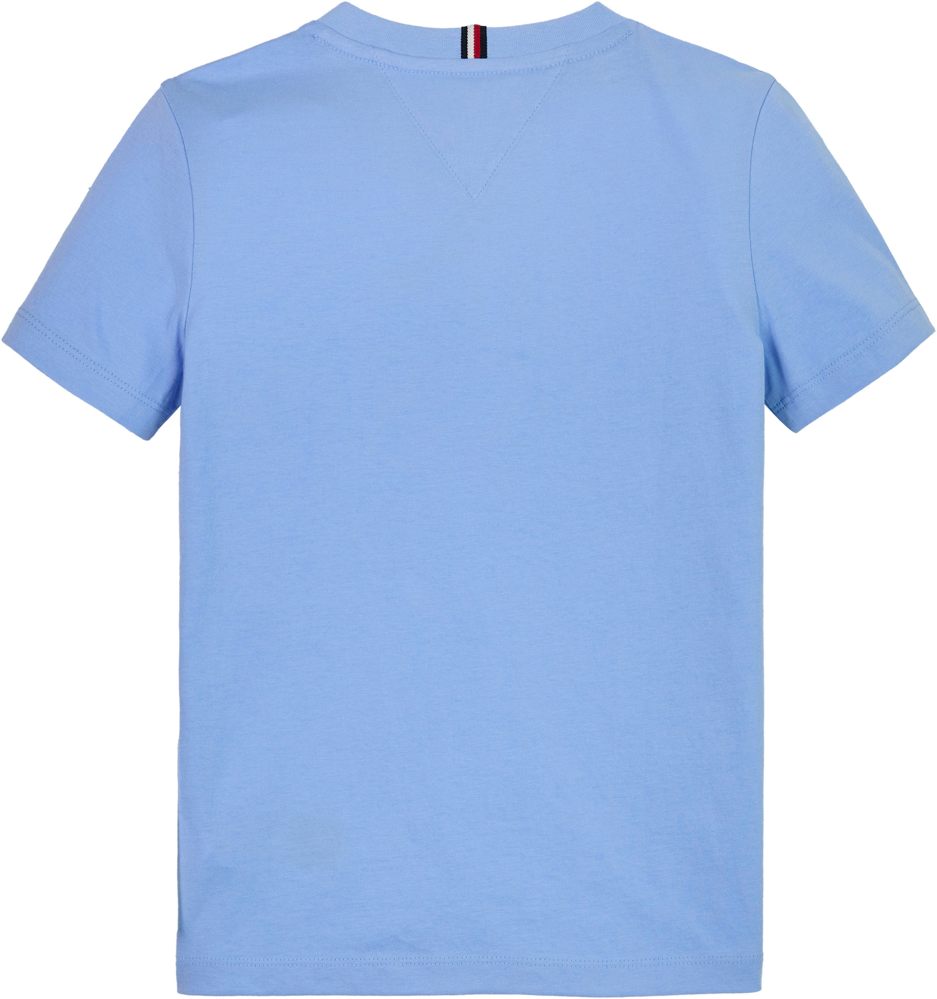 Tommy Hilfiger Shirt met korte mouwen MONOTYPE FLOCK REGULAR TEE SS Kinderen tot 16 jaar met logo-opdruk