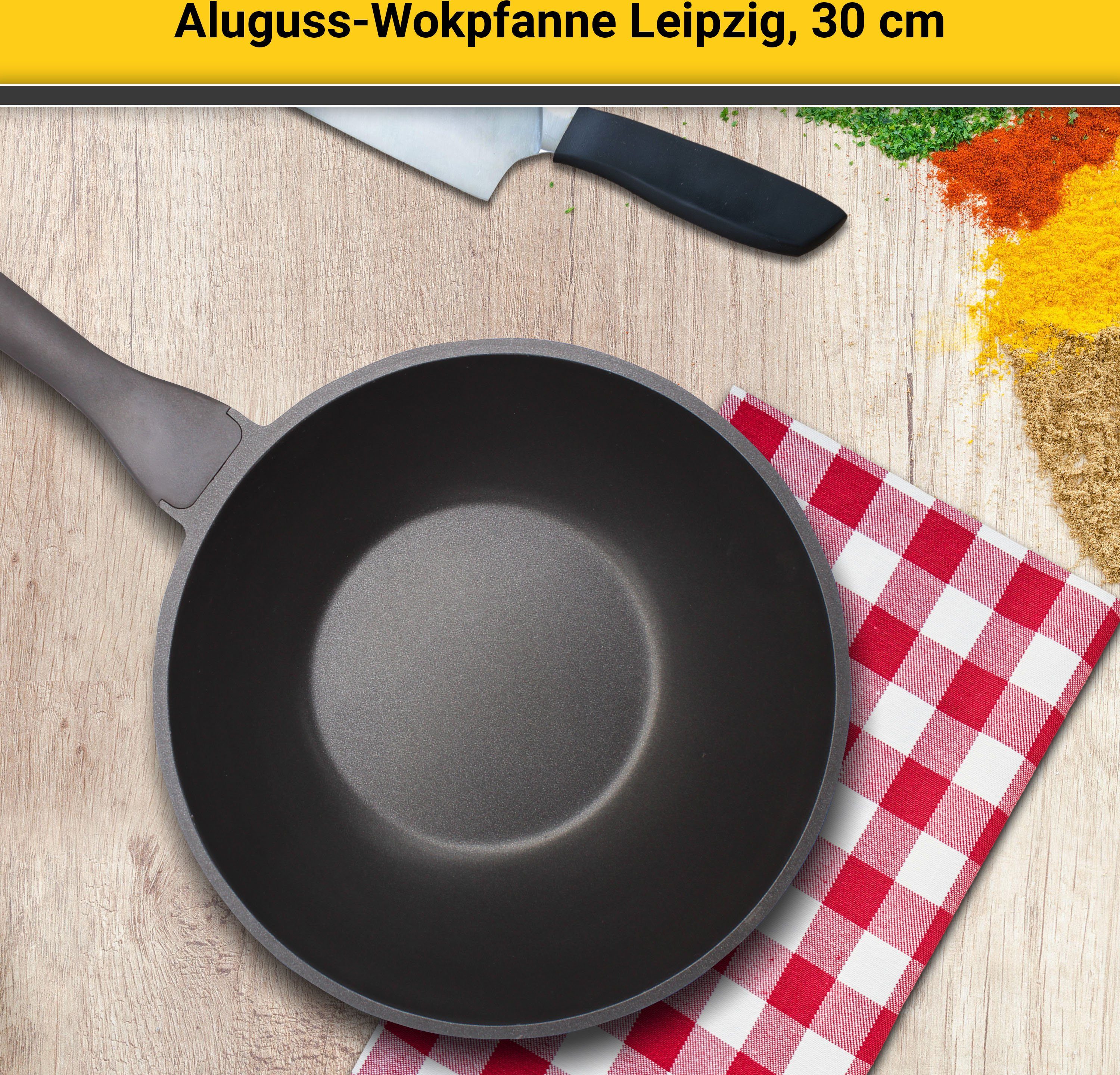 Krüger Wok Alugiet wokpan LEIPZIG, 30 cm (1-delig)