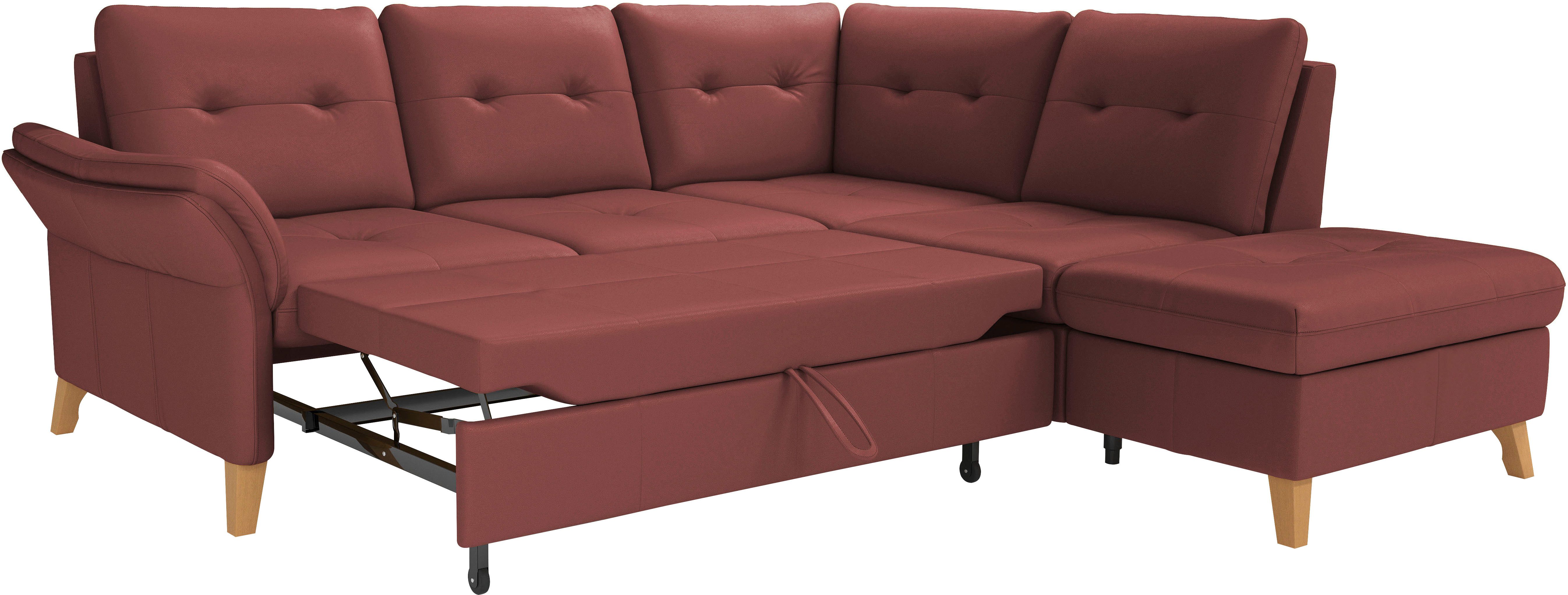 sit&more Hoekbank Göteborg inclusief zitdiepteverstelling, optioneel met bedfunctie & bedlade