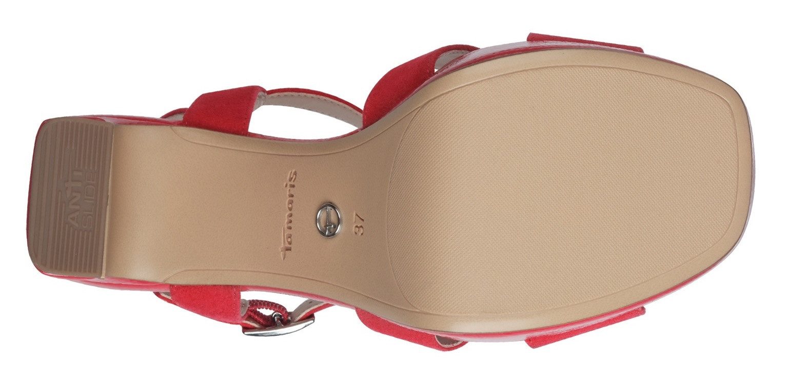 Tamaris Highheel sandaaltjes , zomerschoen, avondschoen, blokhak, met antishokk hak