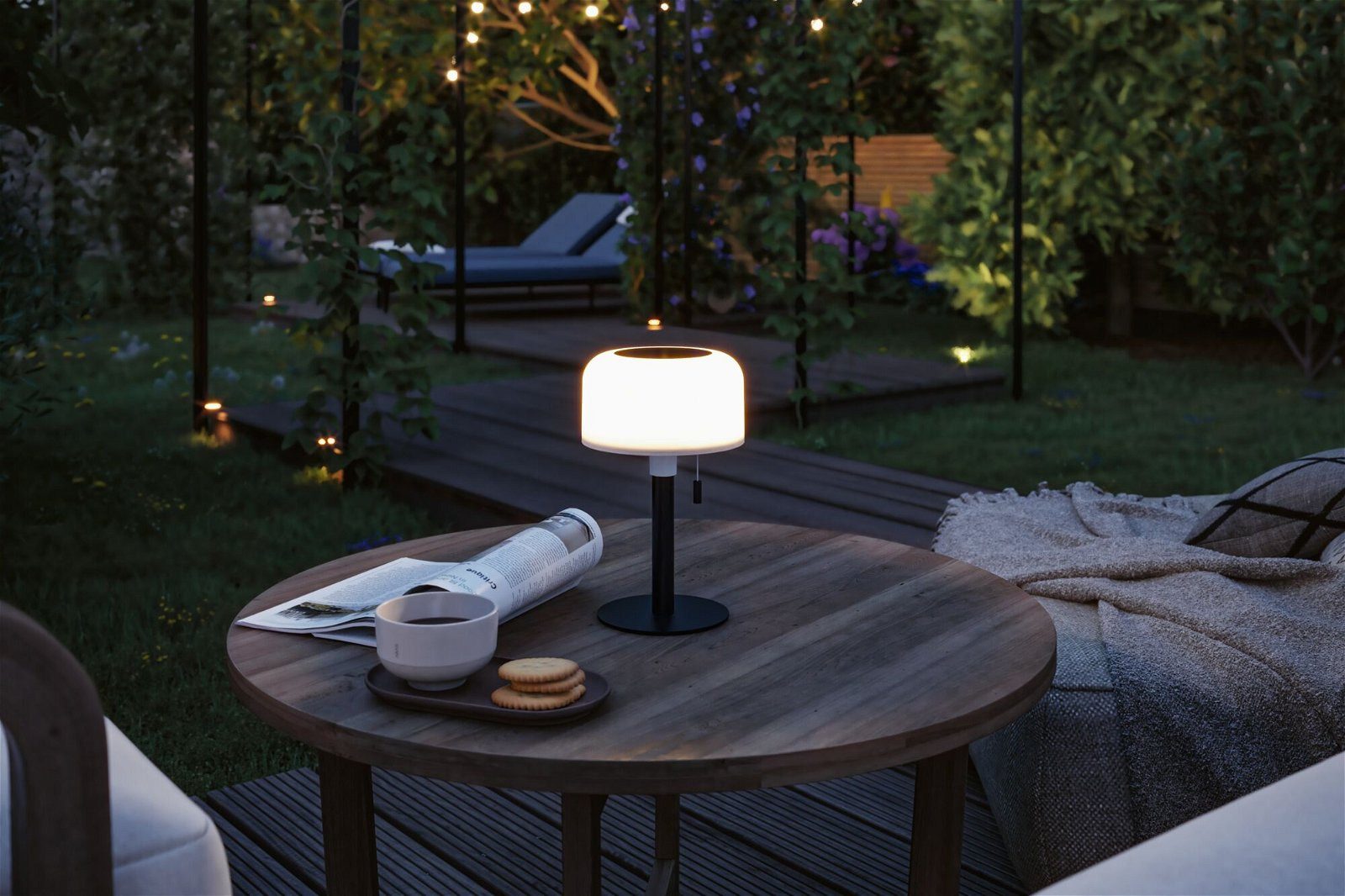Paulmann Led-tafellamp voor buiten Mobiele Solar Bartja IP44 2700K USB-C Accu (1 stuk)