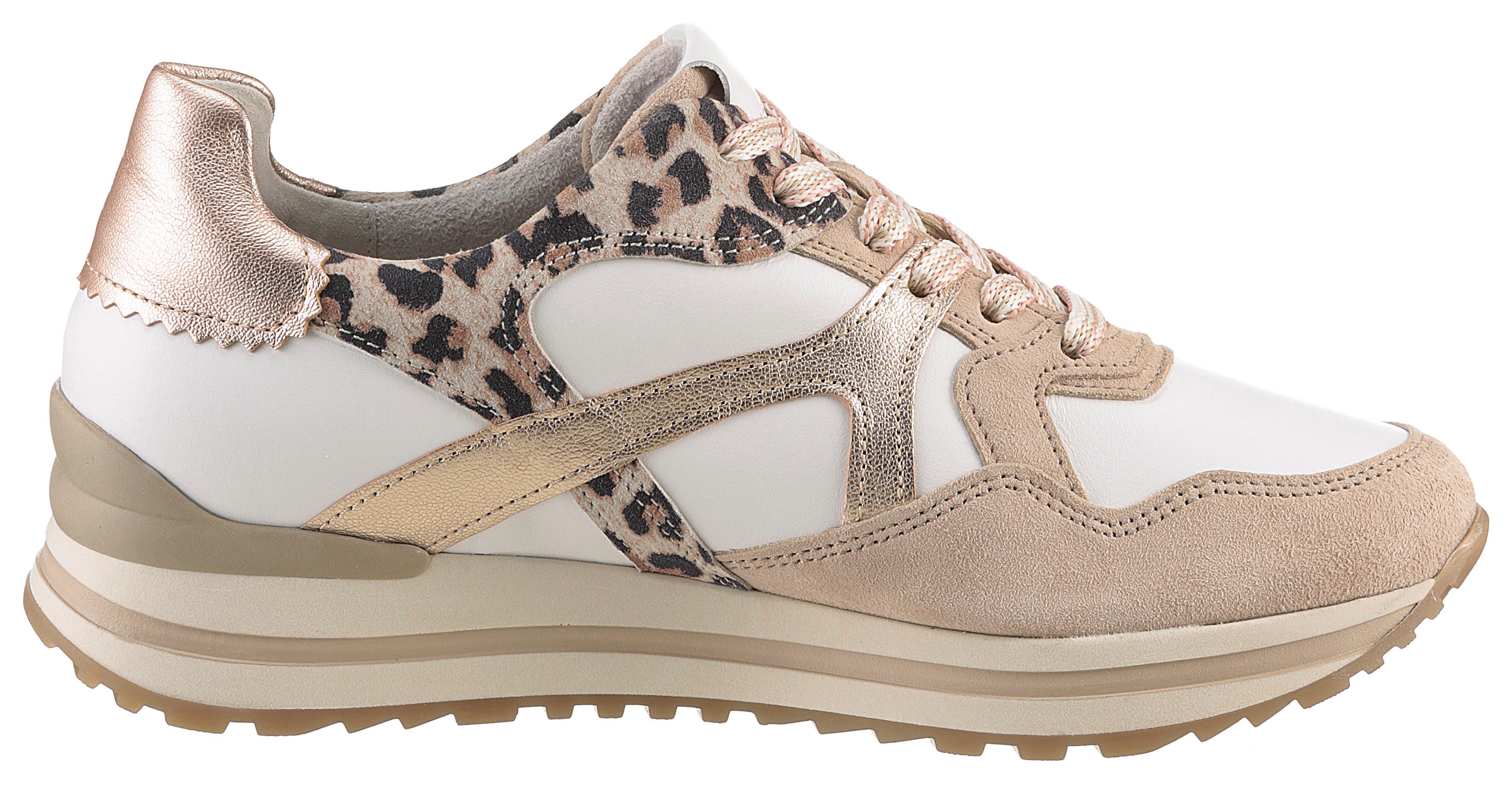 Gabor Plateausneakers Turijn , vrijetijdsschoen, lage schoen, veterschoen, comfortabele breedte h (=zeer breed)