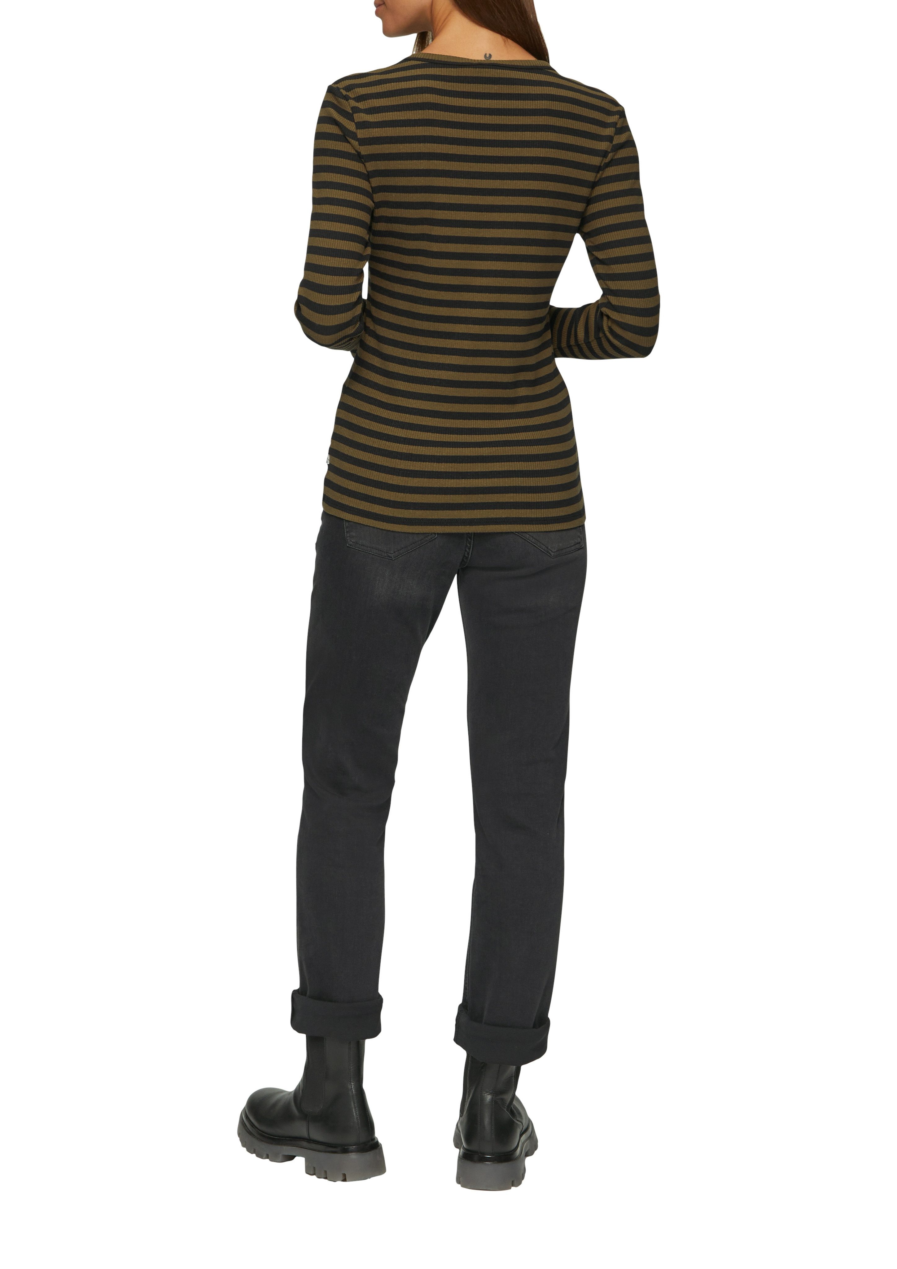 Q S designed by Shirt met lange mouwen