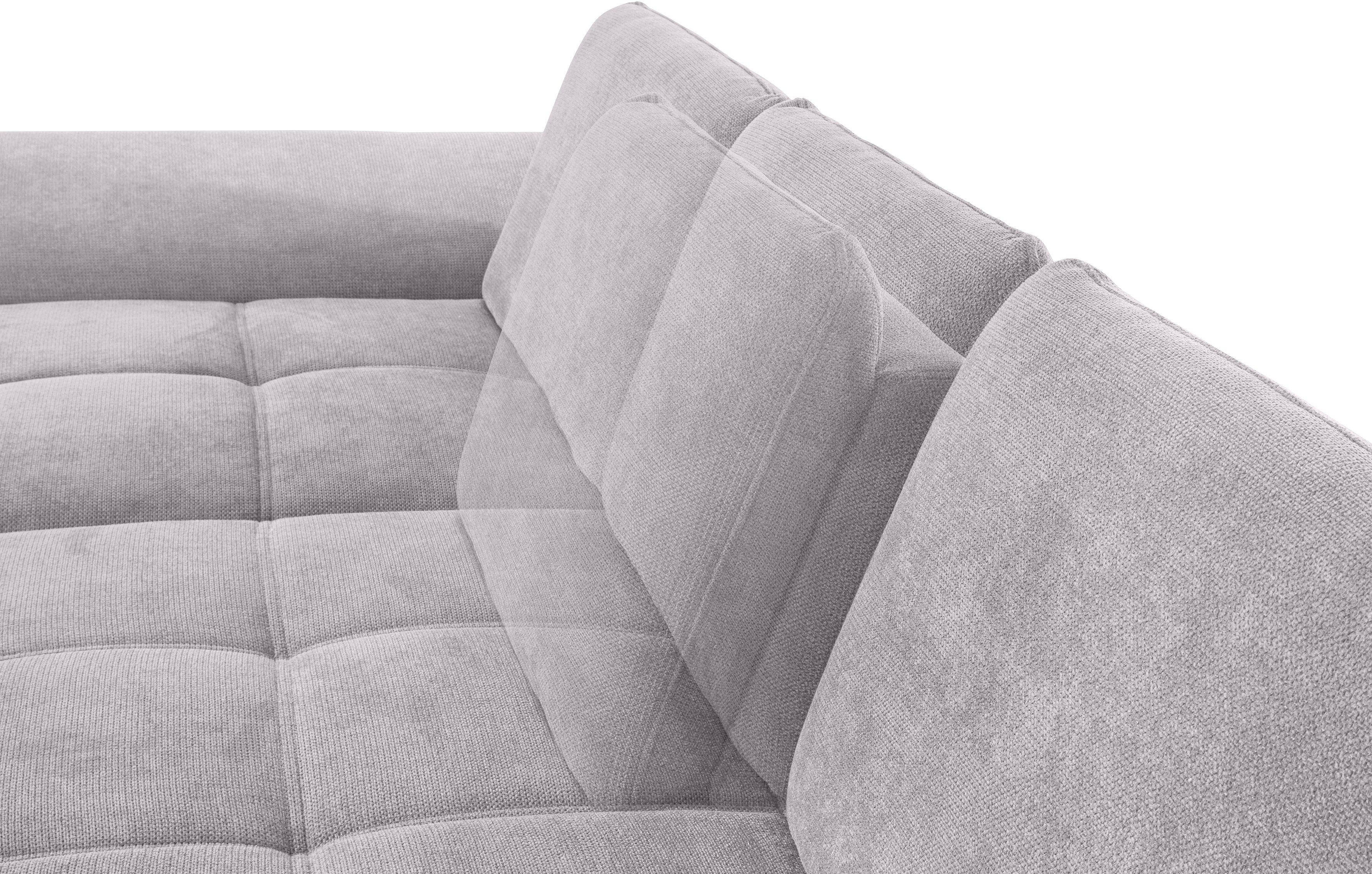 Places of Style Hoekbank Costello L-vorm, met zitdiepteverstelling, armleuningverstelling en