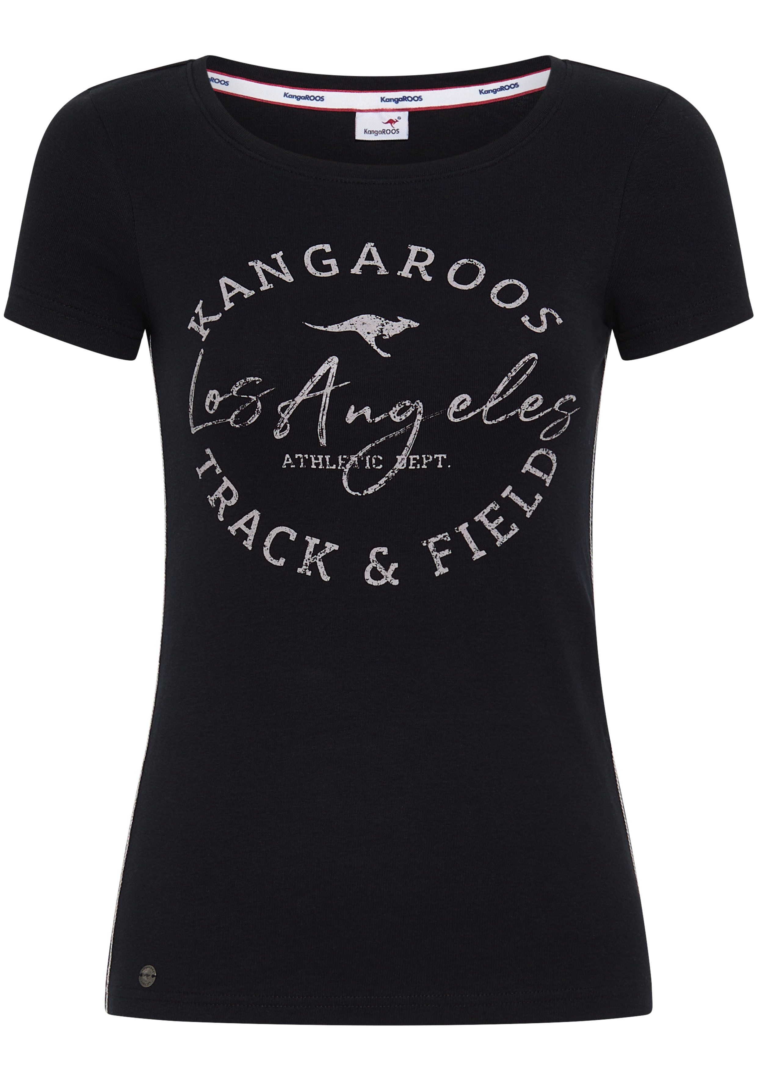 KangaROOS Shirt met print zeer figuurvolgende snit, print, ronde hals