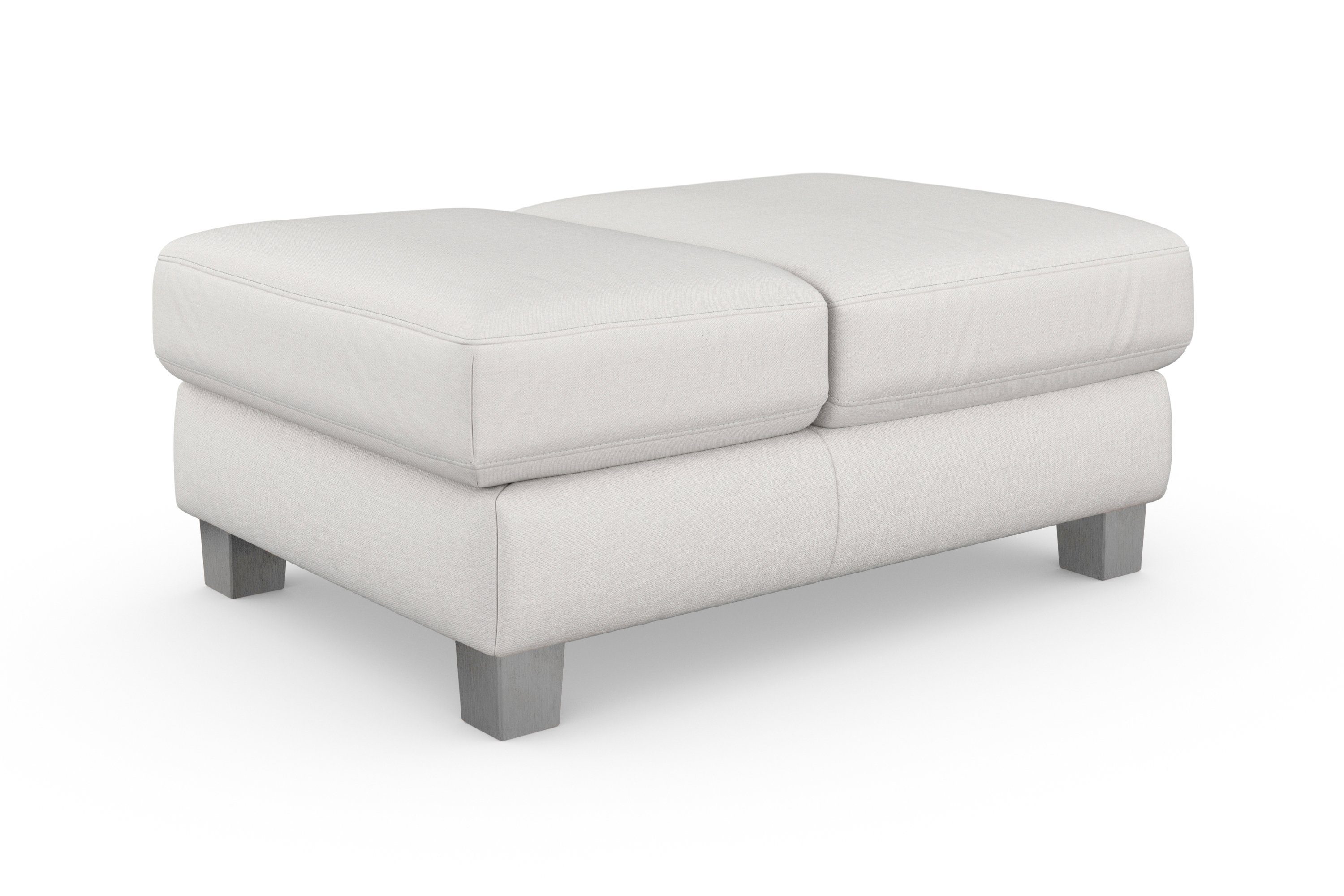 sit&more Hocker Dundee met inklapfunctie, binnenvering en hoogwaardige edelstalen poten
