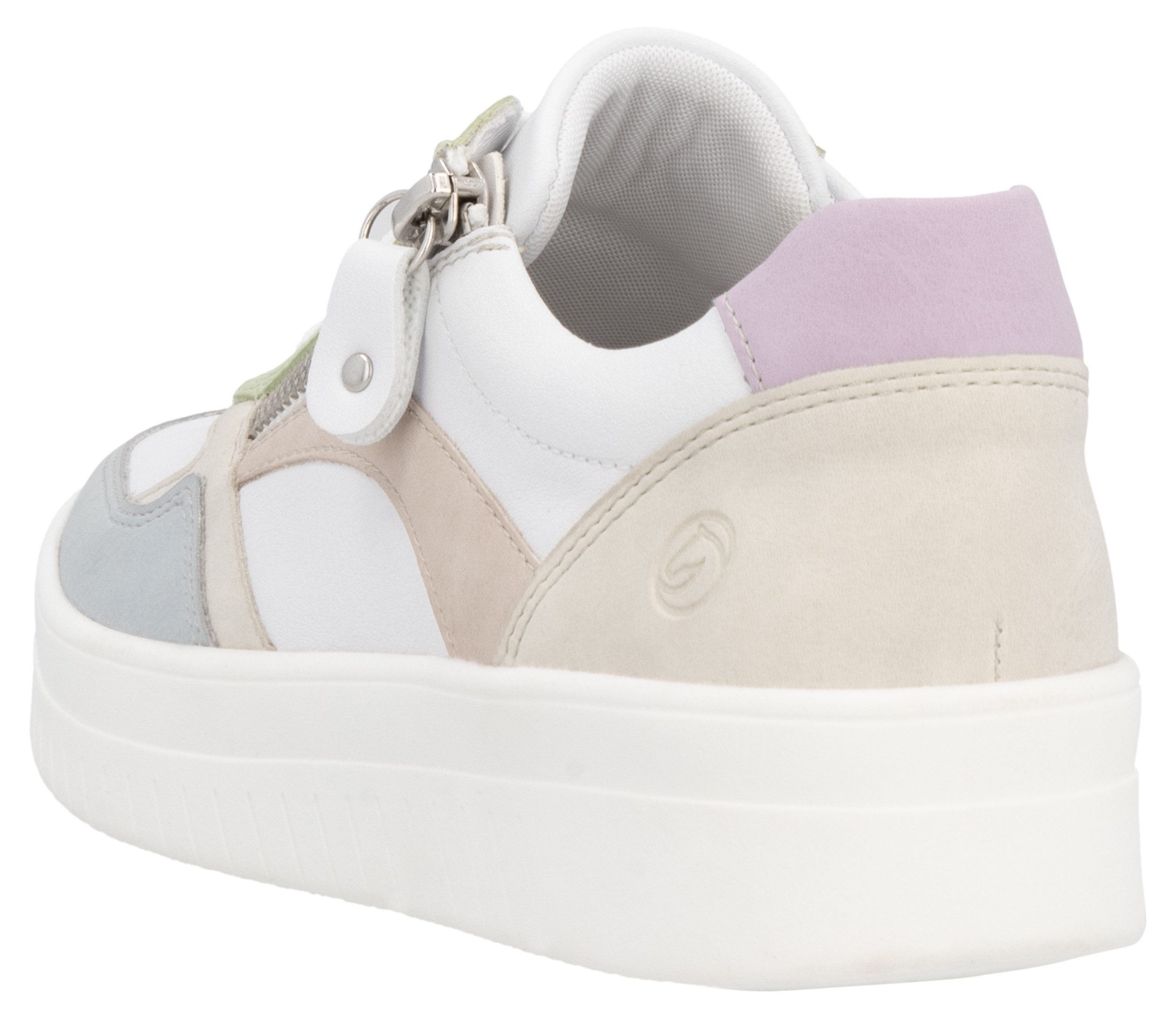 Remonte Plateausneakers , vrijetijdsschoen, lage schoen, veterschoen in smalle vorm
