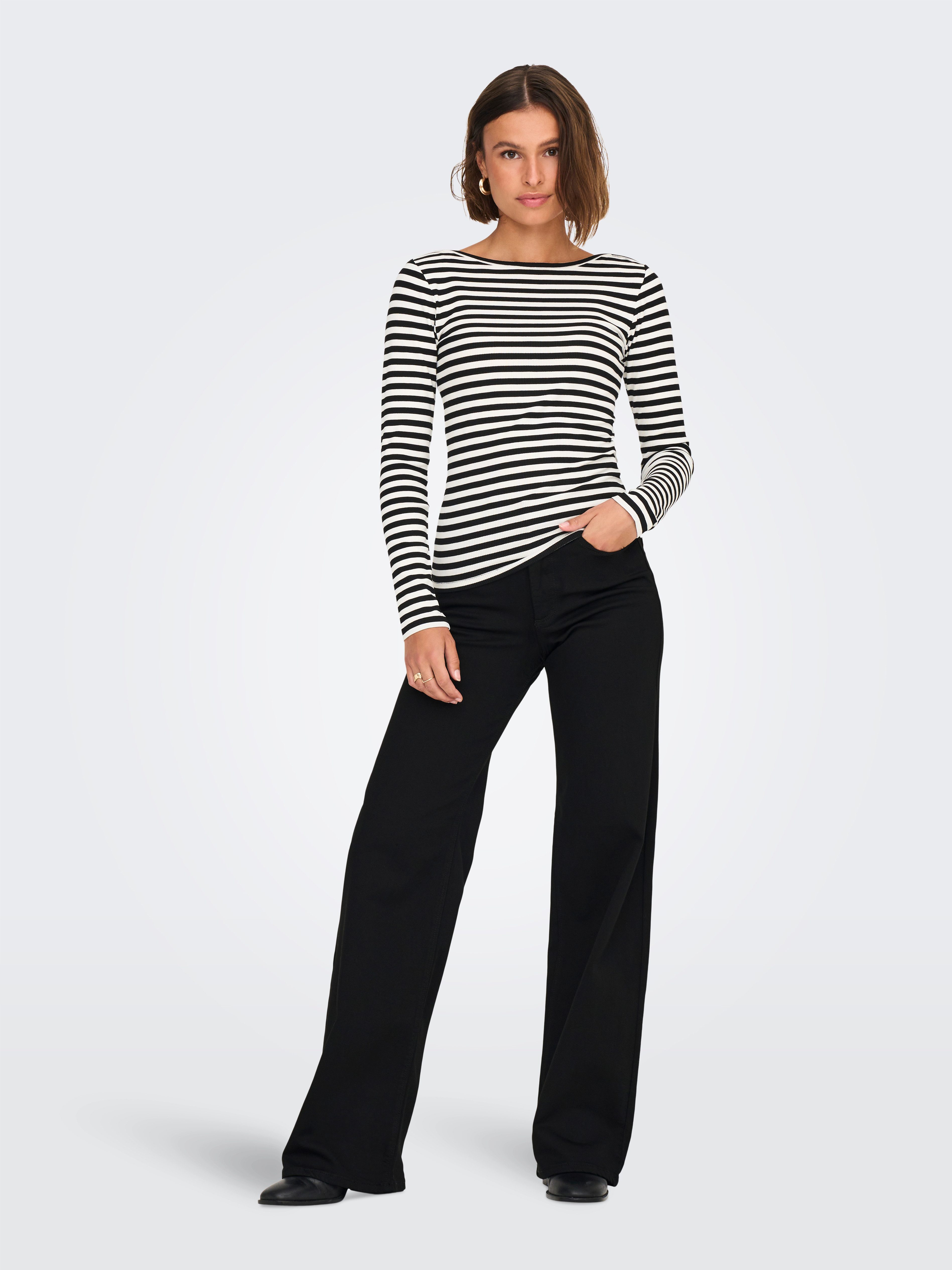Only High-waist jeans ONLMADISON BLUSH HW WIDE DNM SOO796 NOOS