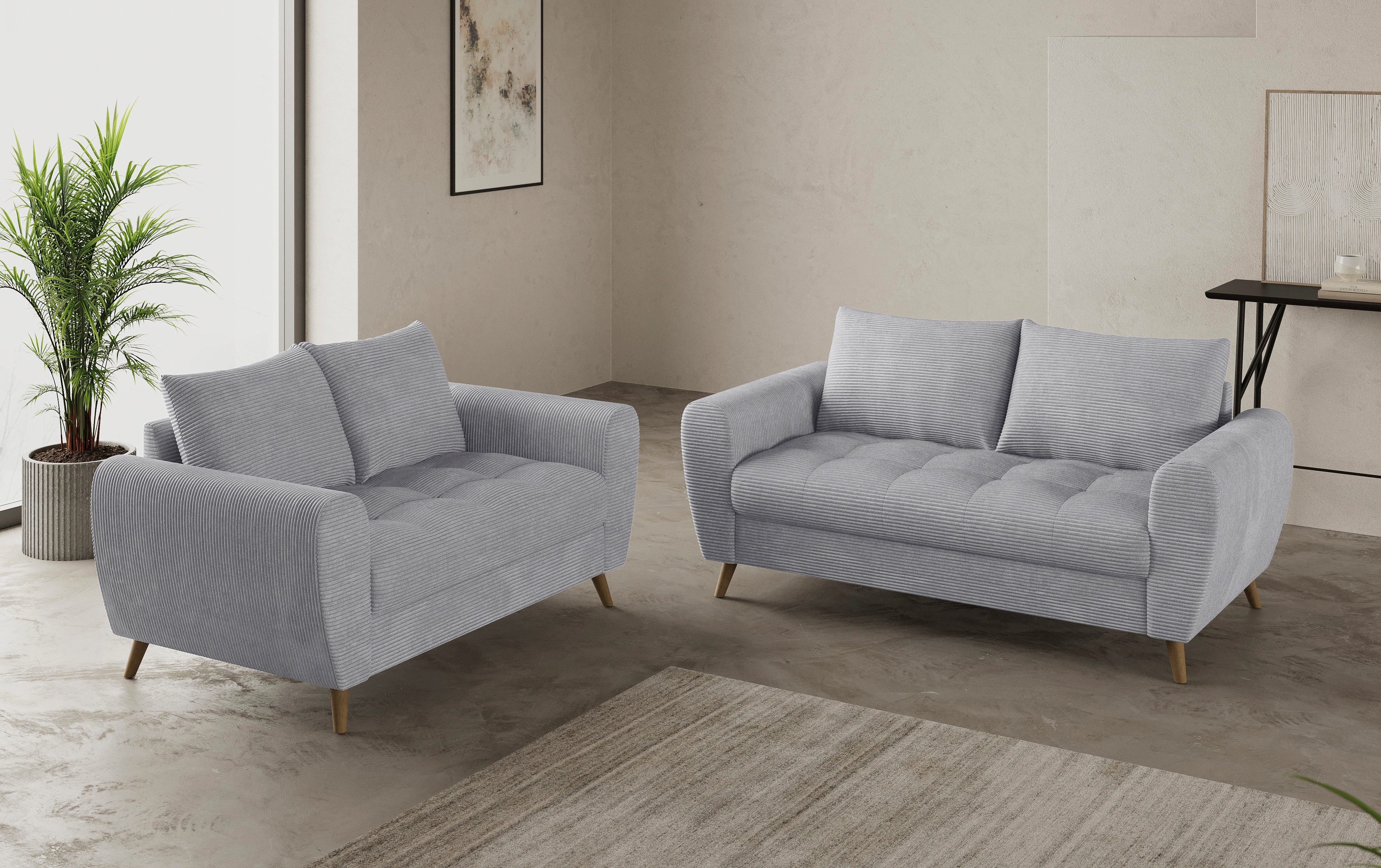 Mr. Couch 2-zitsbank Blackburn II Optioneel met koudschuimvering tot 140 kg belastbaar