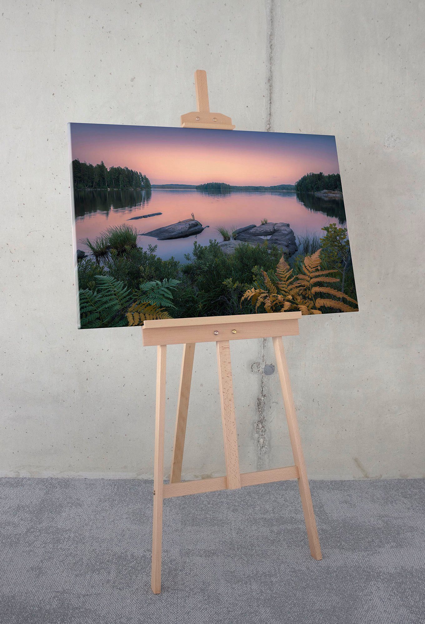 Komar Artprint op linnen Swedish Blues - Afmeting 90 x 60 cm (1 stuk)