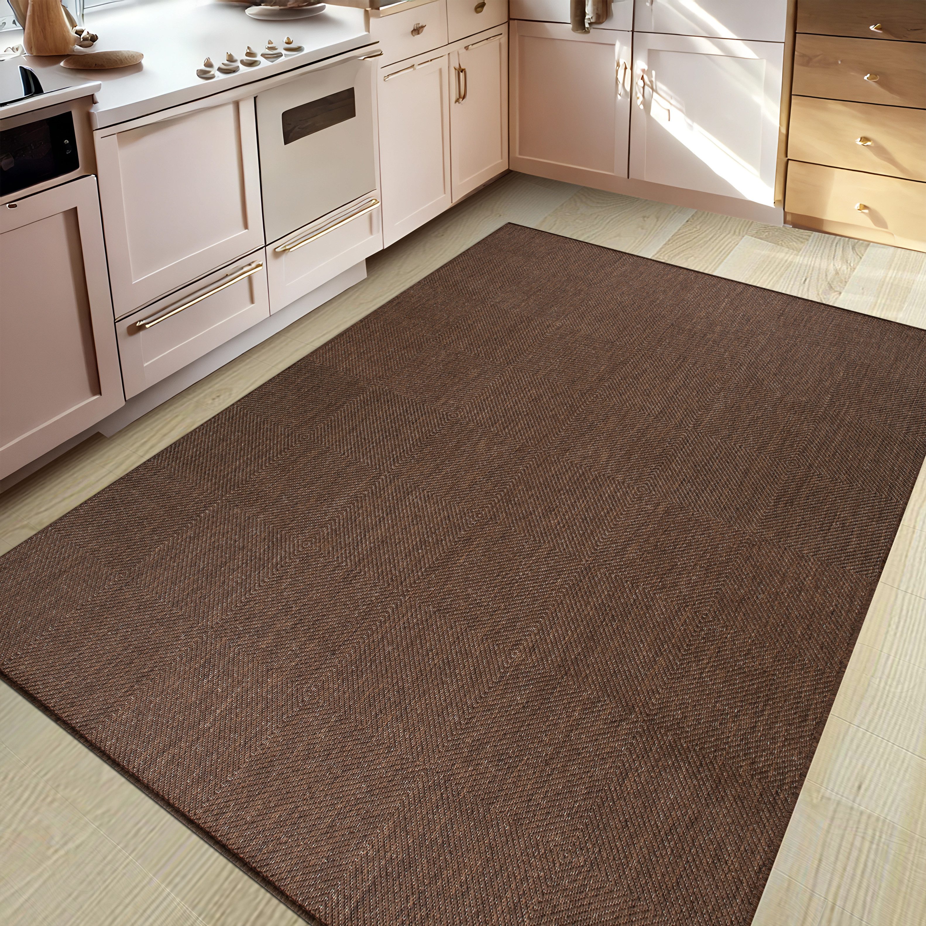 my home Vloerkleed Anna is ook als loper verkrijgbaar Geschikt voor binnen en buiten, sisal-look, weerbestendig & uv-bestendig