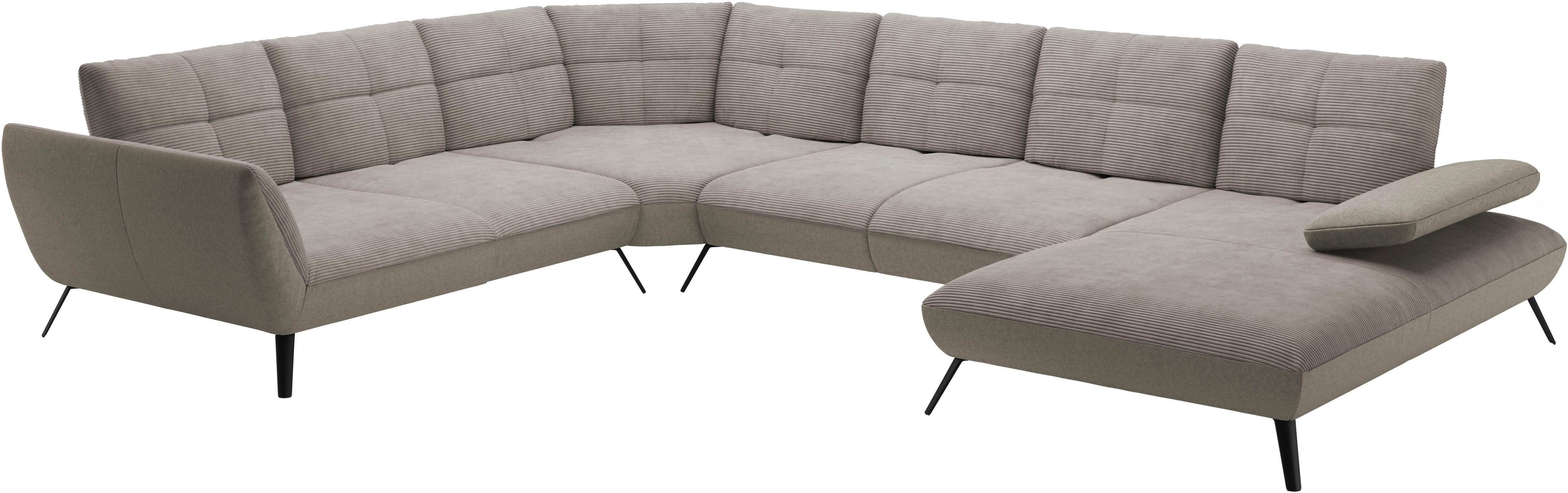 Places of Style Zithoek Mikado U-vorm incl. zitdiepteverstelling en armleuningverstelling