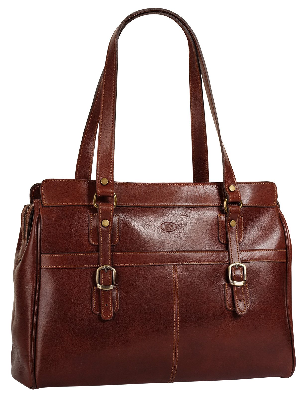 Piké Shopper echt leer, made in italy