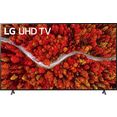 lg lcd-led-tv 82up80009la, 207 cm - 82 ", 4k ultra hd, smart tv, (tot 120 hz) | lg local contrast | a7 gen4 4k ai-processor | spraakondersteuning | dolby vision iq™ | dolby atmos zwart