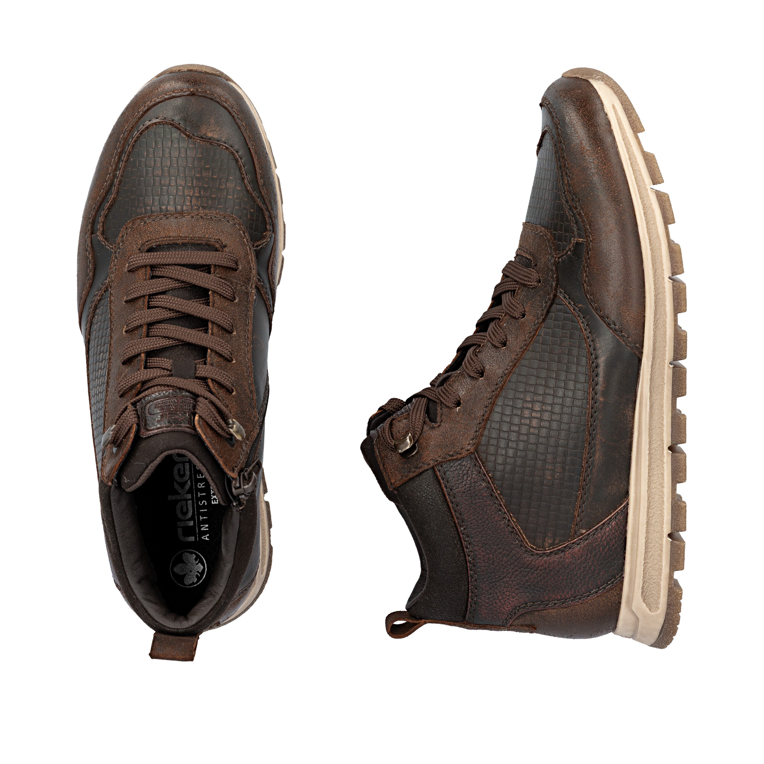 Rieker Sneakerboots Veterboots, high top sneaker, veterschoen met binnenritssluiting