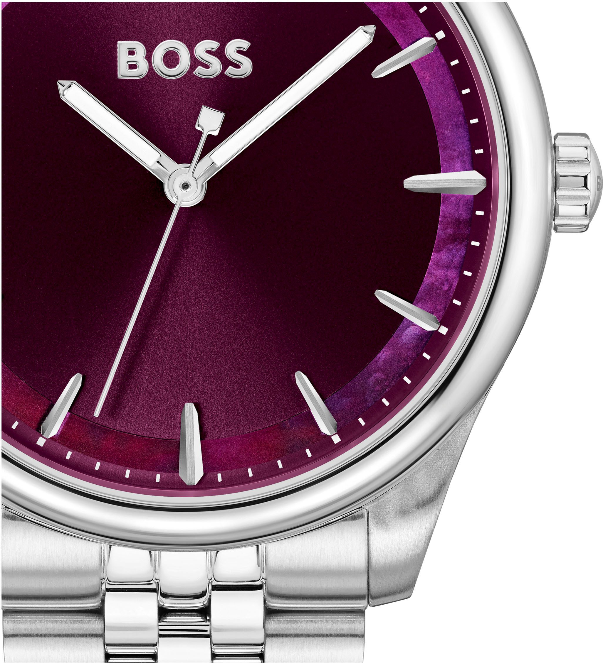 Boss Kwartshorloge GRACEFUL Horloge, dameshorloge, stalen band, analoog
