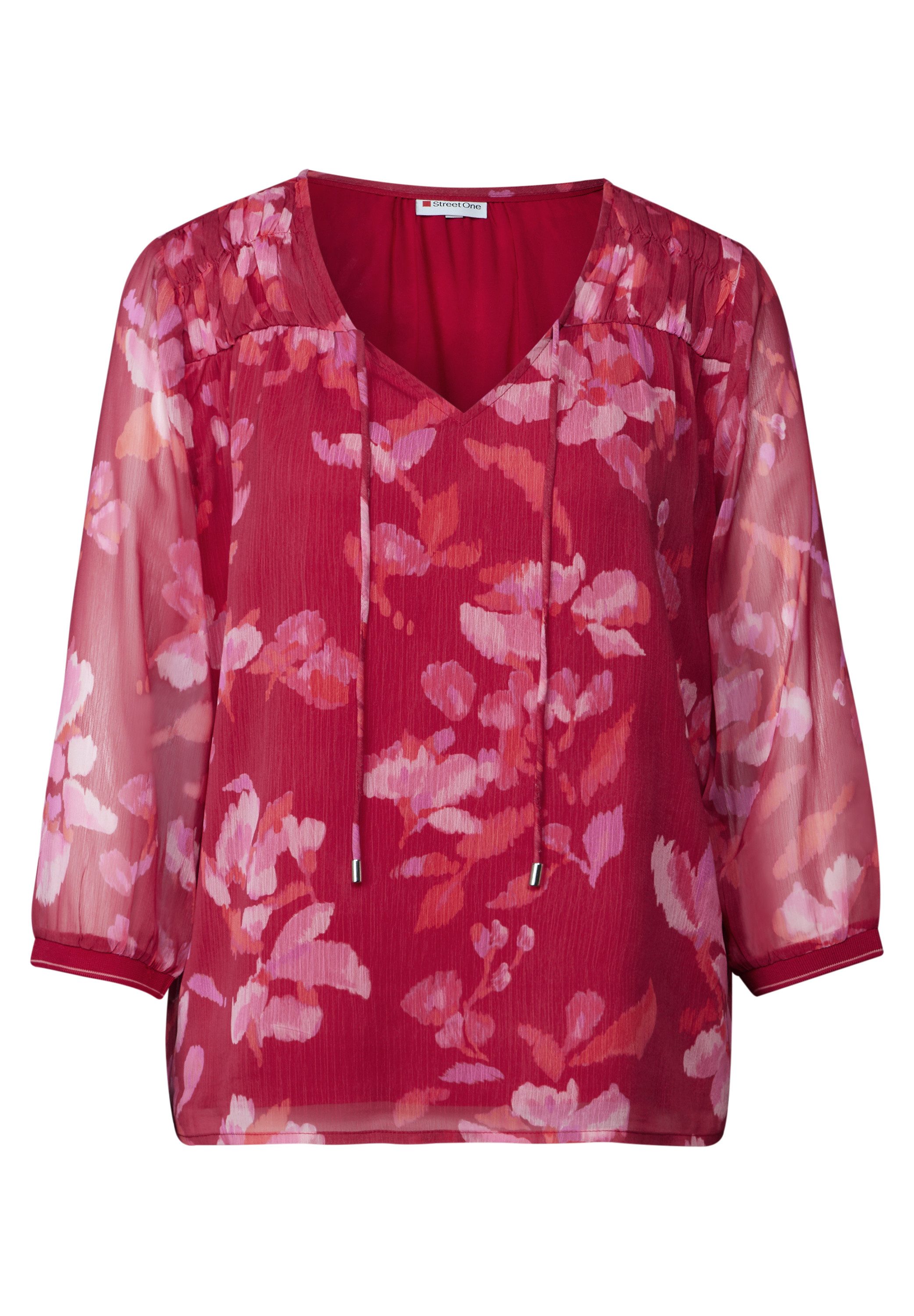 STREET ONE Chiffon blouse met print all-over