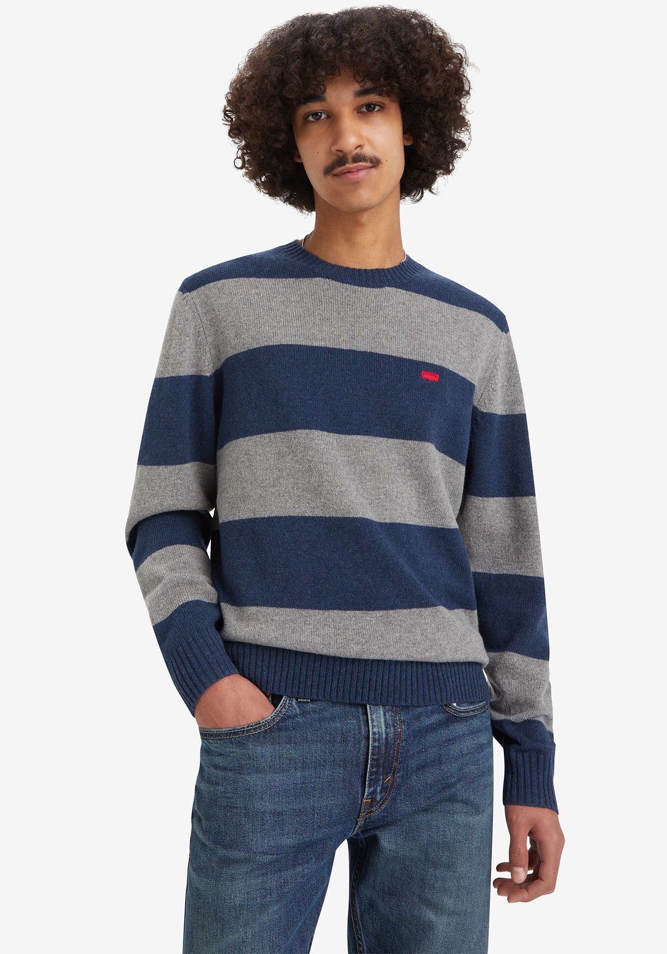 Levi's Gebreide trui ORIGINAL HM SWEATER met gestreept patroon