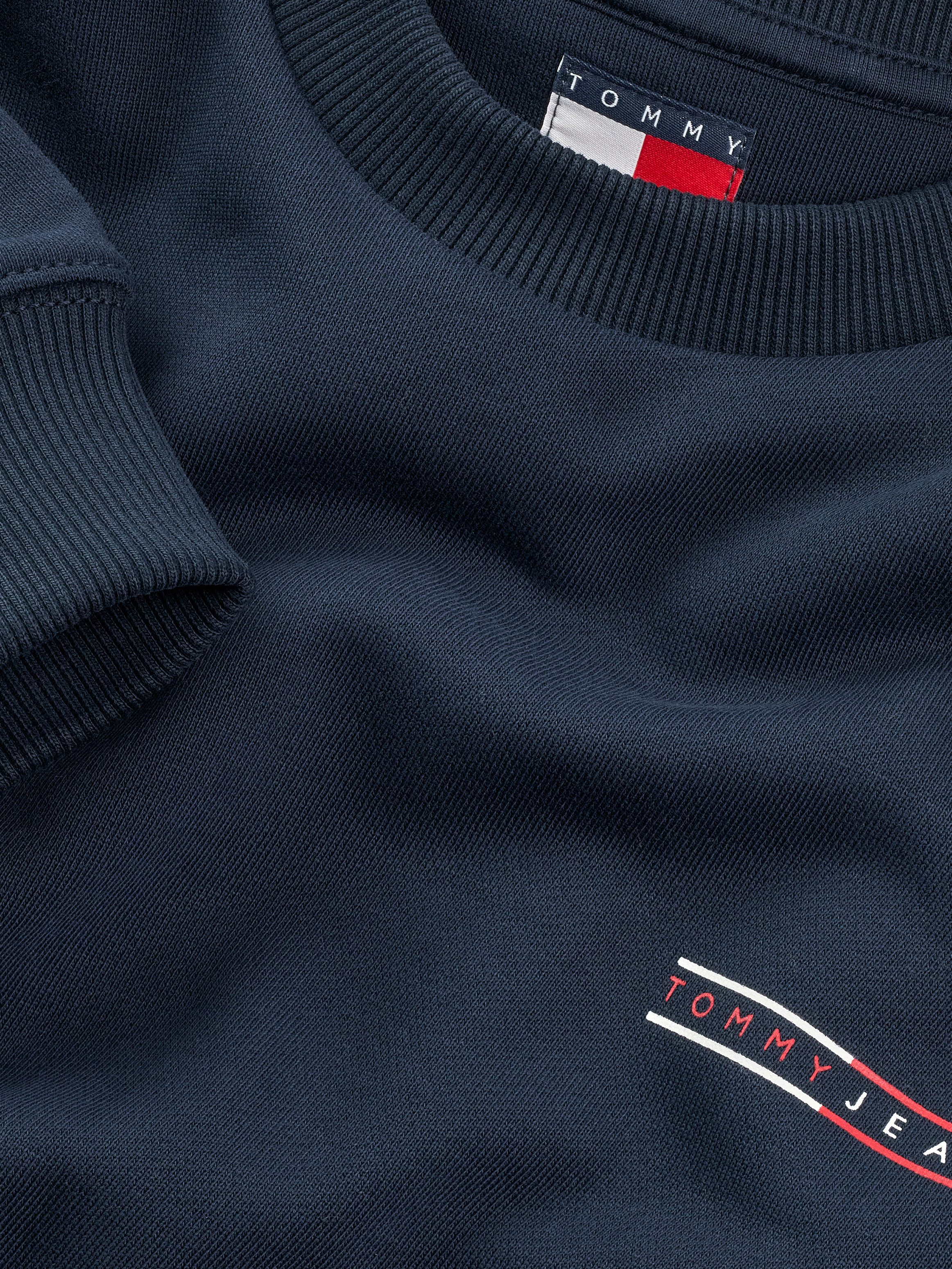 TOMMY JEANS Sweatshirt TJM REG ENTRY GRAPHIC CREW EXT licht overlappende schouders, kleine print op de borst