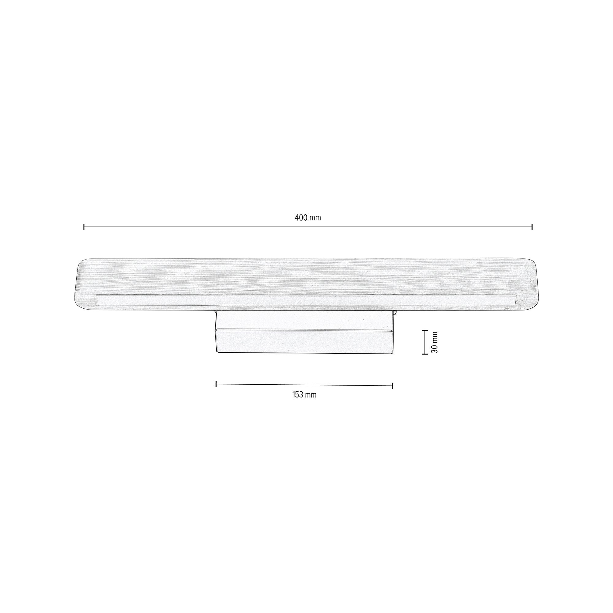 BRITOP LIGHTING Wandlamp FORESTIER van massief hout, natuurproduct met fsc®-certificaat, ledmodule geïntegreerd