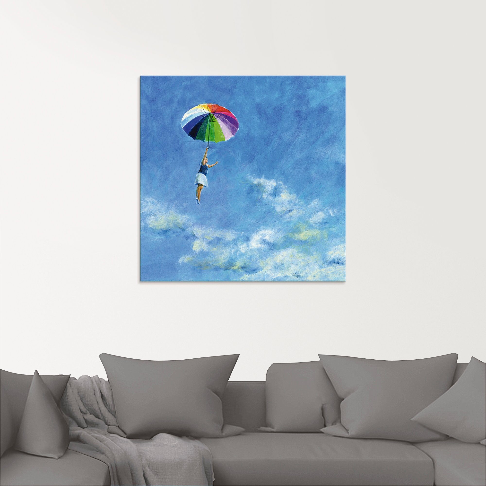 Artland Print op glas Het leven leven in verschillende maten