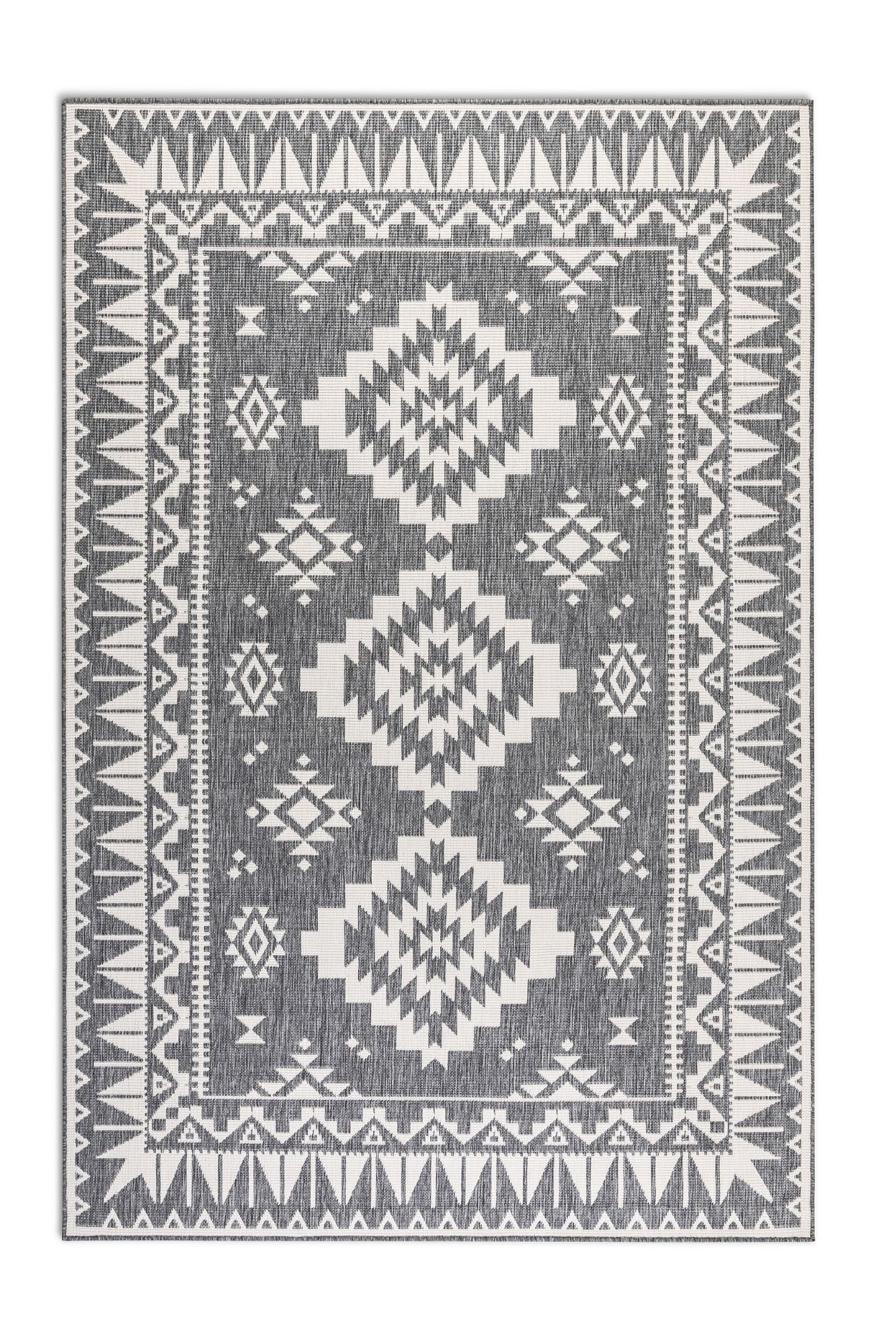 ELLE DECORATION Vloerkleed Dynamic, omkeerbaar tapijt Vlakweefsel, binnen- en buiten, modern, omkeerbaar, balkon, woonkamer, buiten