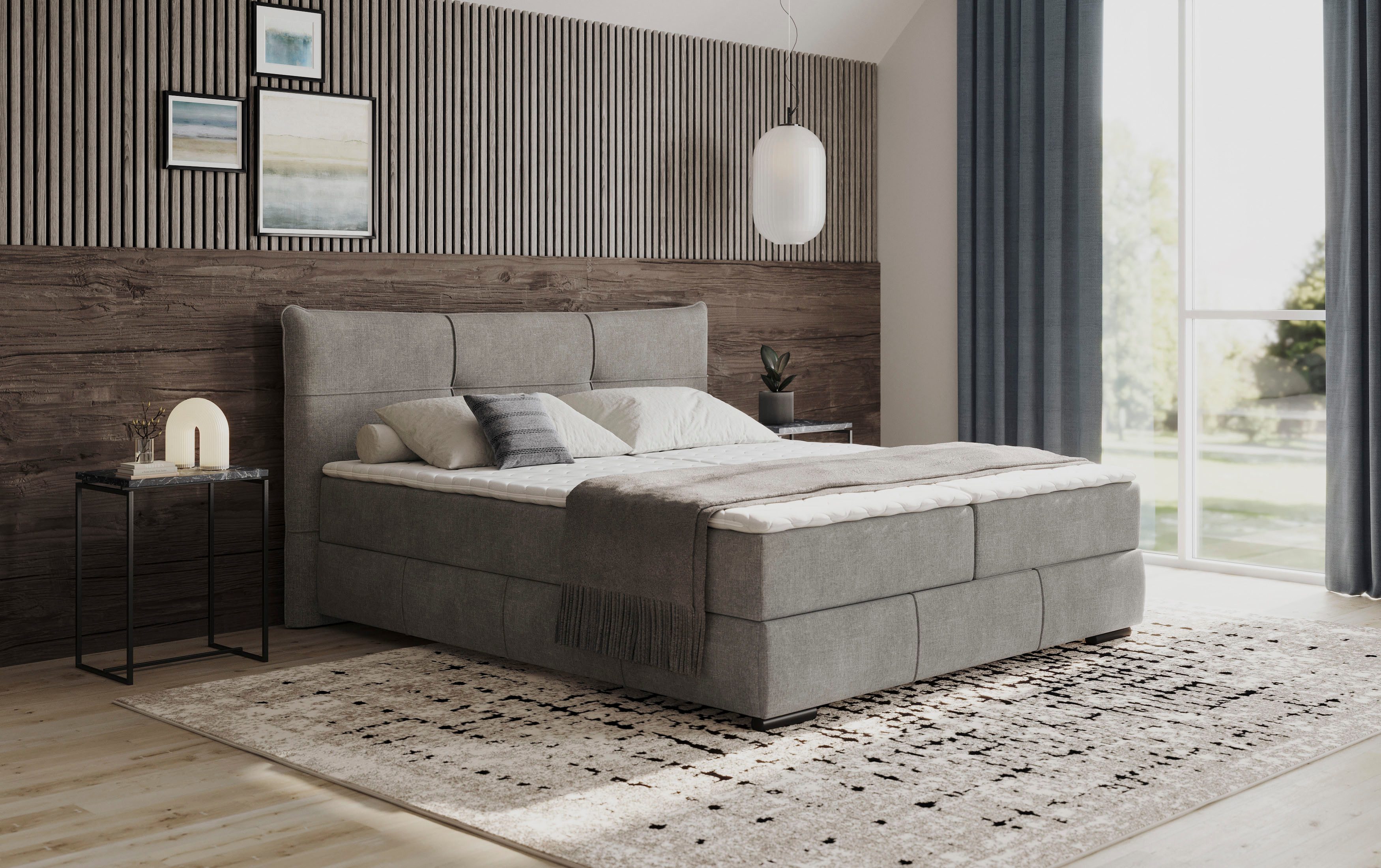 INOSIGN Boxspring Brewdley met bedkist incl. matras Topmatras en sierkussen in verschillende hardheden beschikbaar