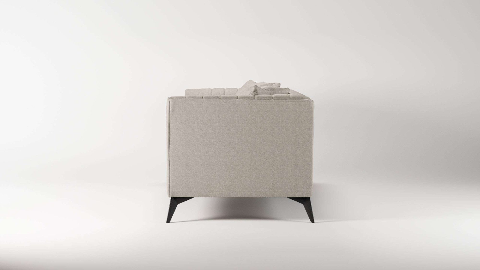 Places of Style 3-zitsbank MATTHEW elegant designsofa, afmetingen B/D/H: 201/86/74 cm fijne stiksels in het ruggebied, losse zitkussens, inclusief sierkussens