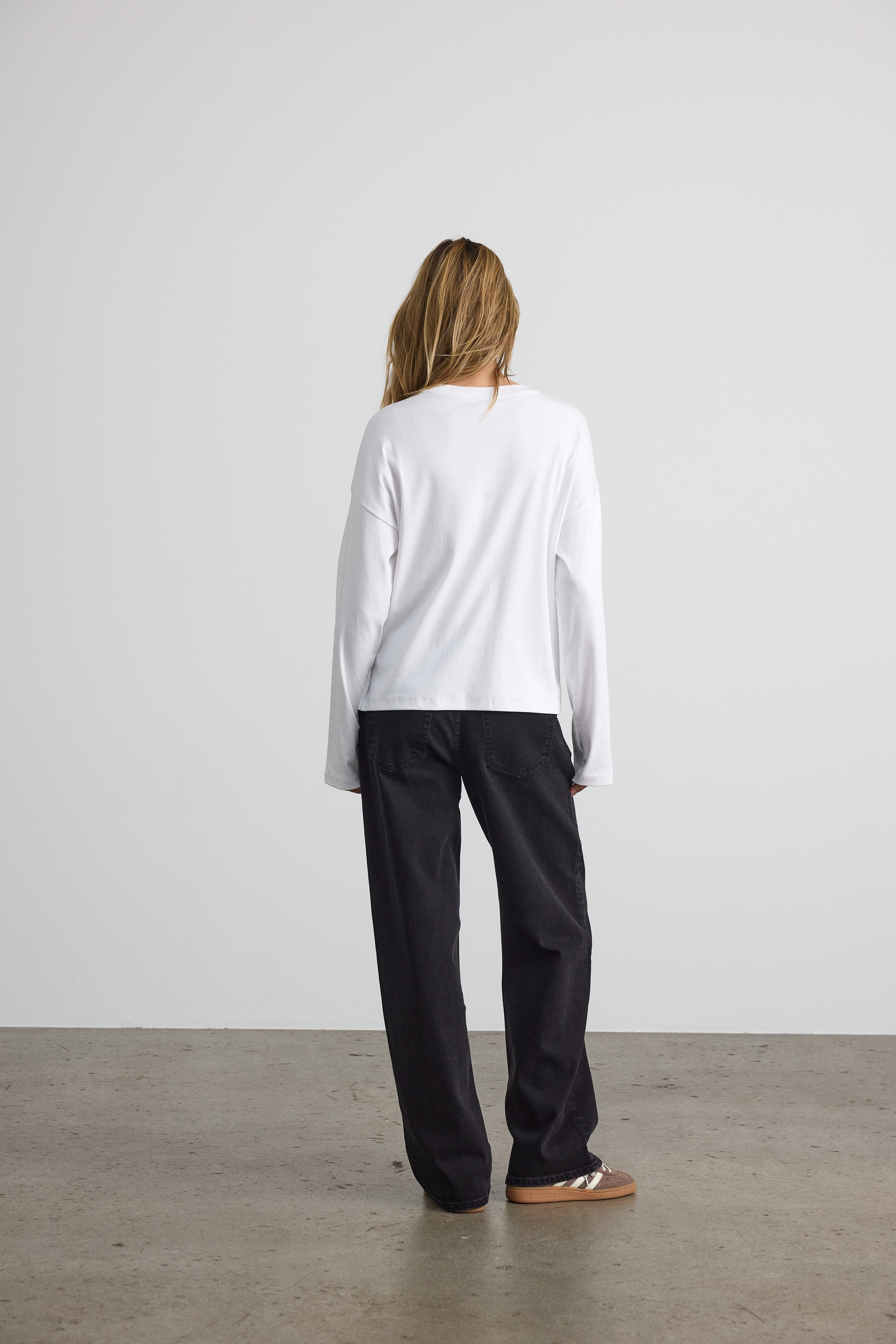 Noisy may Shirt met lange mouwen NMMOCCA L/S REGULAR FIT TOP JRS FWD NOOS
