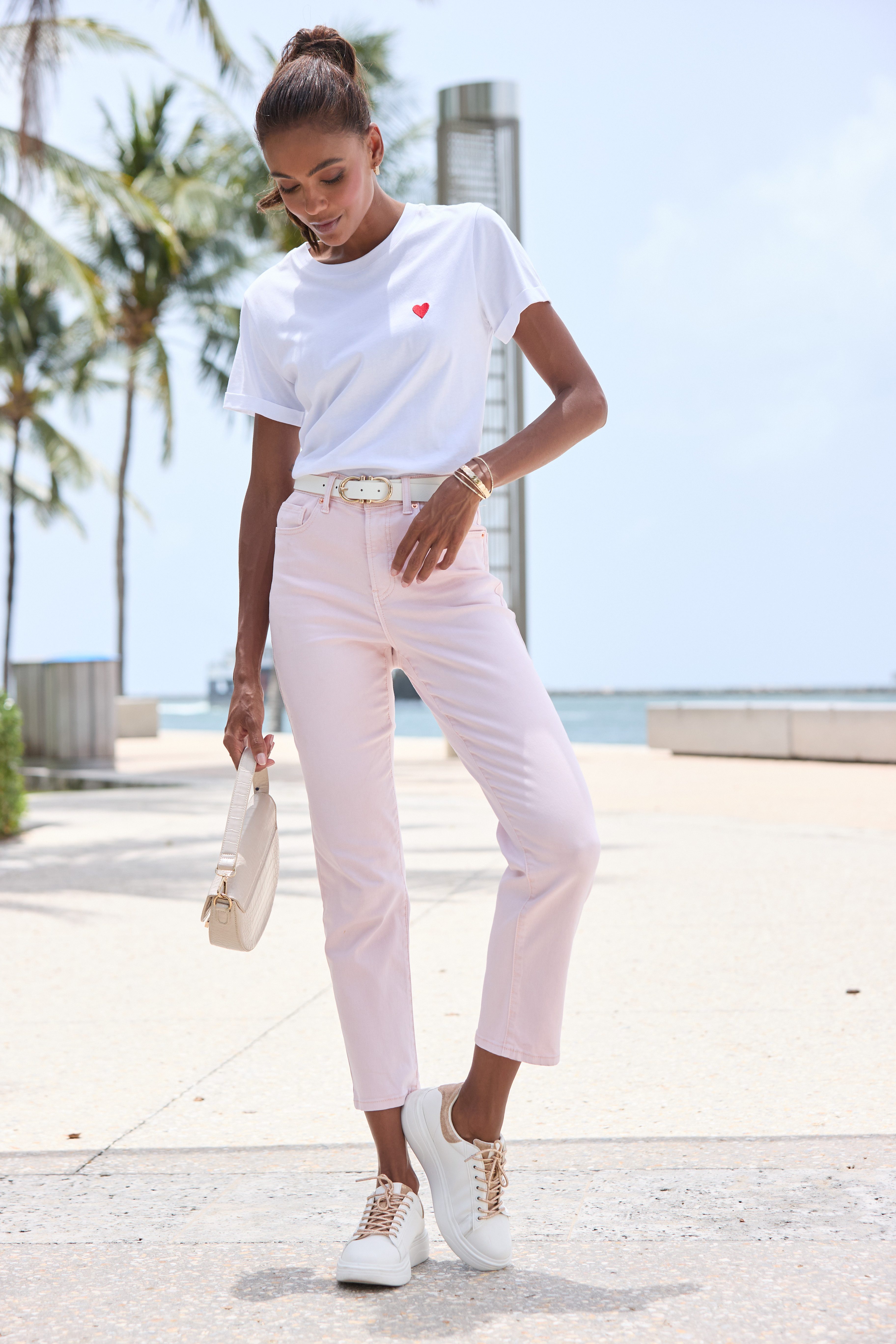 Lascana Ankle jeans met stretch, elastische jeans in rechte pasvorm