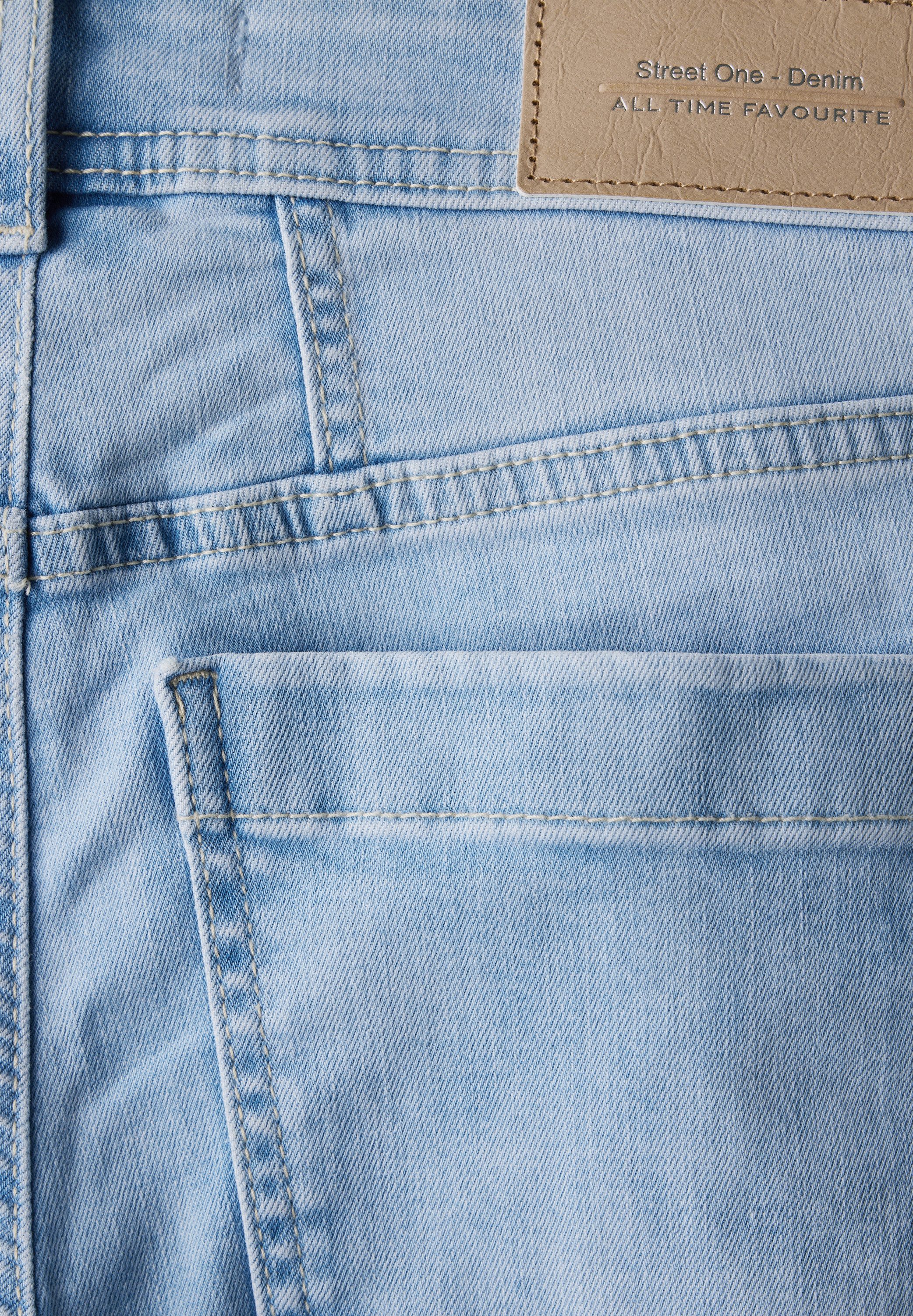 STREET ONE Slim fit jeans Style York in five-pocketsstijl