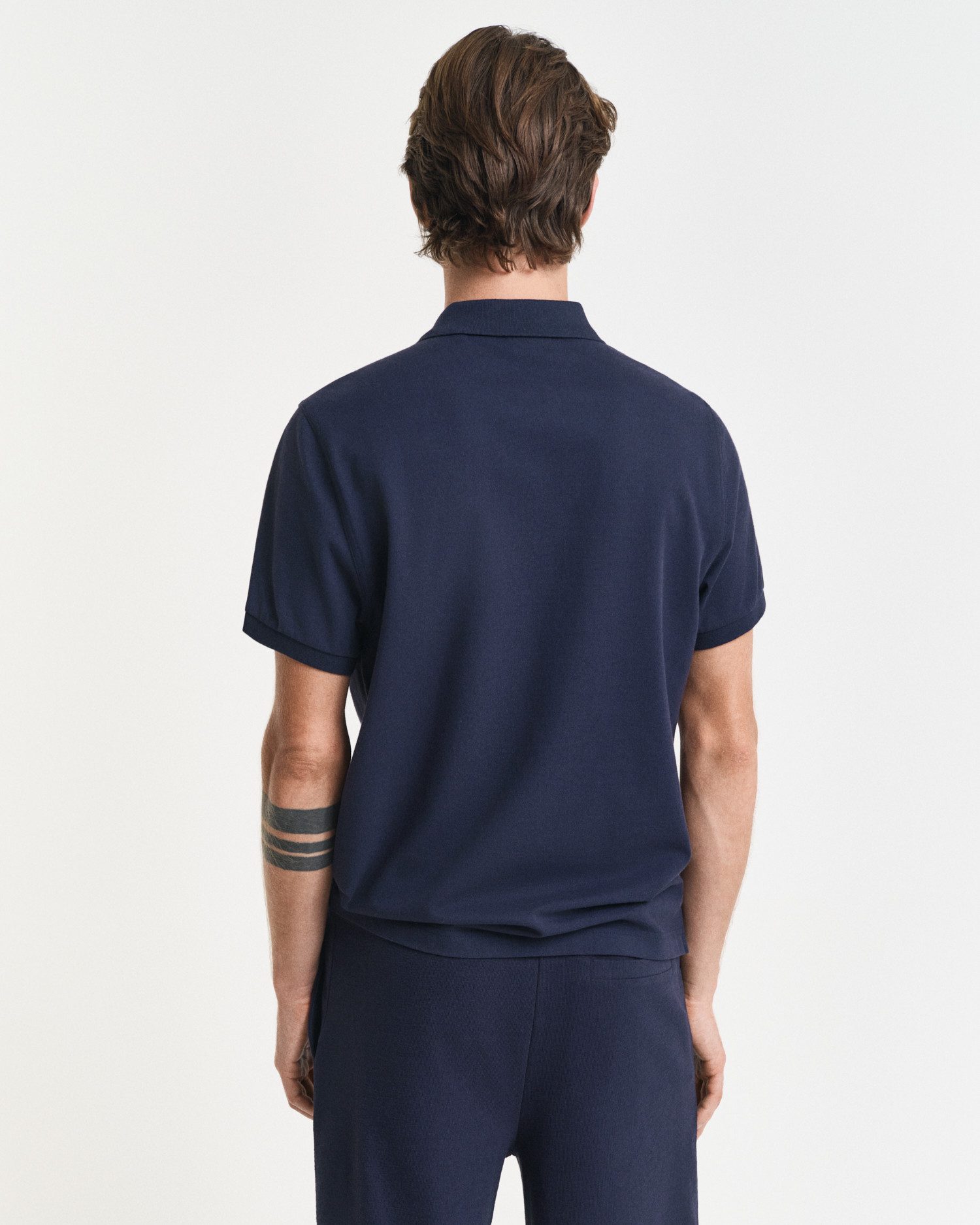 Gant Poloshirt REG SHIELD SS PIQUE POLO met logo en platte breikraag 100% katoen pique