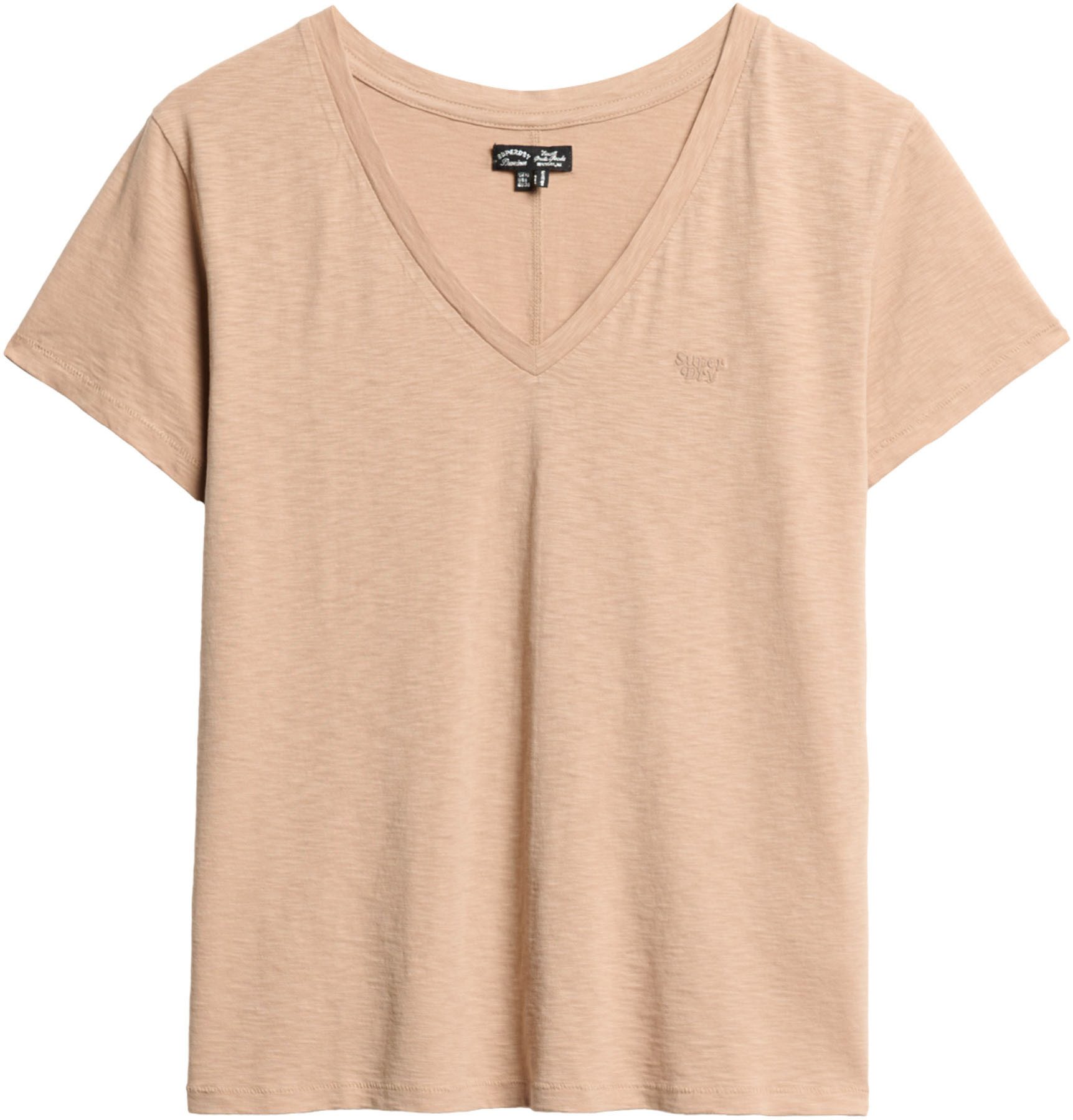 Superdry Shirt met V-hals STUDIOS SLUB EMB VEE TEE
