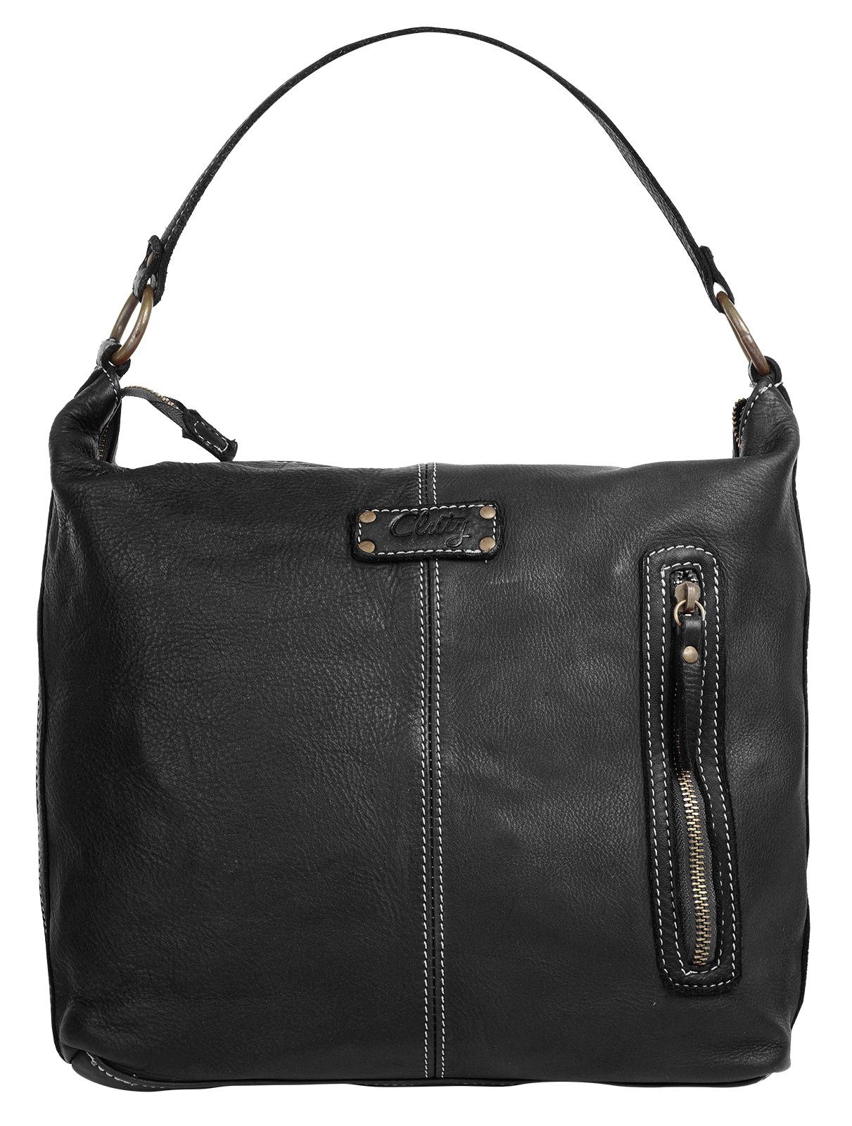 Cluty Shopper echt leer, made in italy