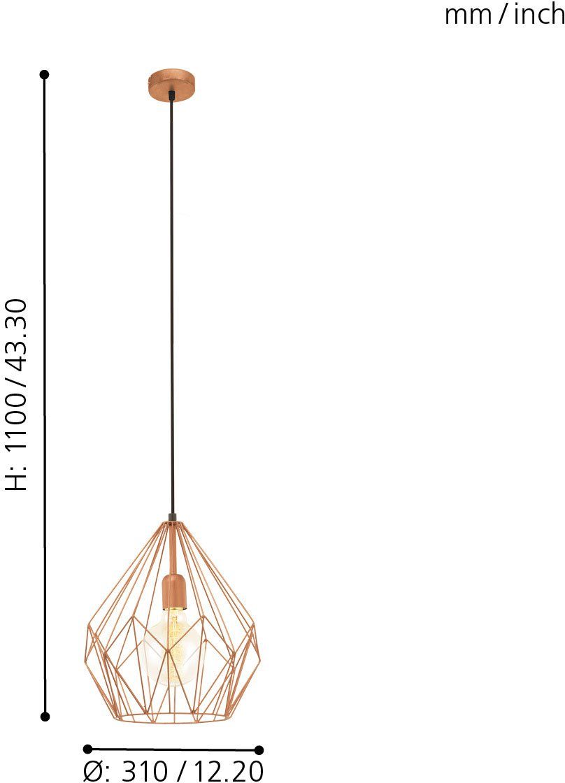 EGLO Hanglamp CARLTON Hanglicht, hanglamp