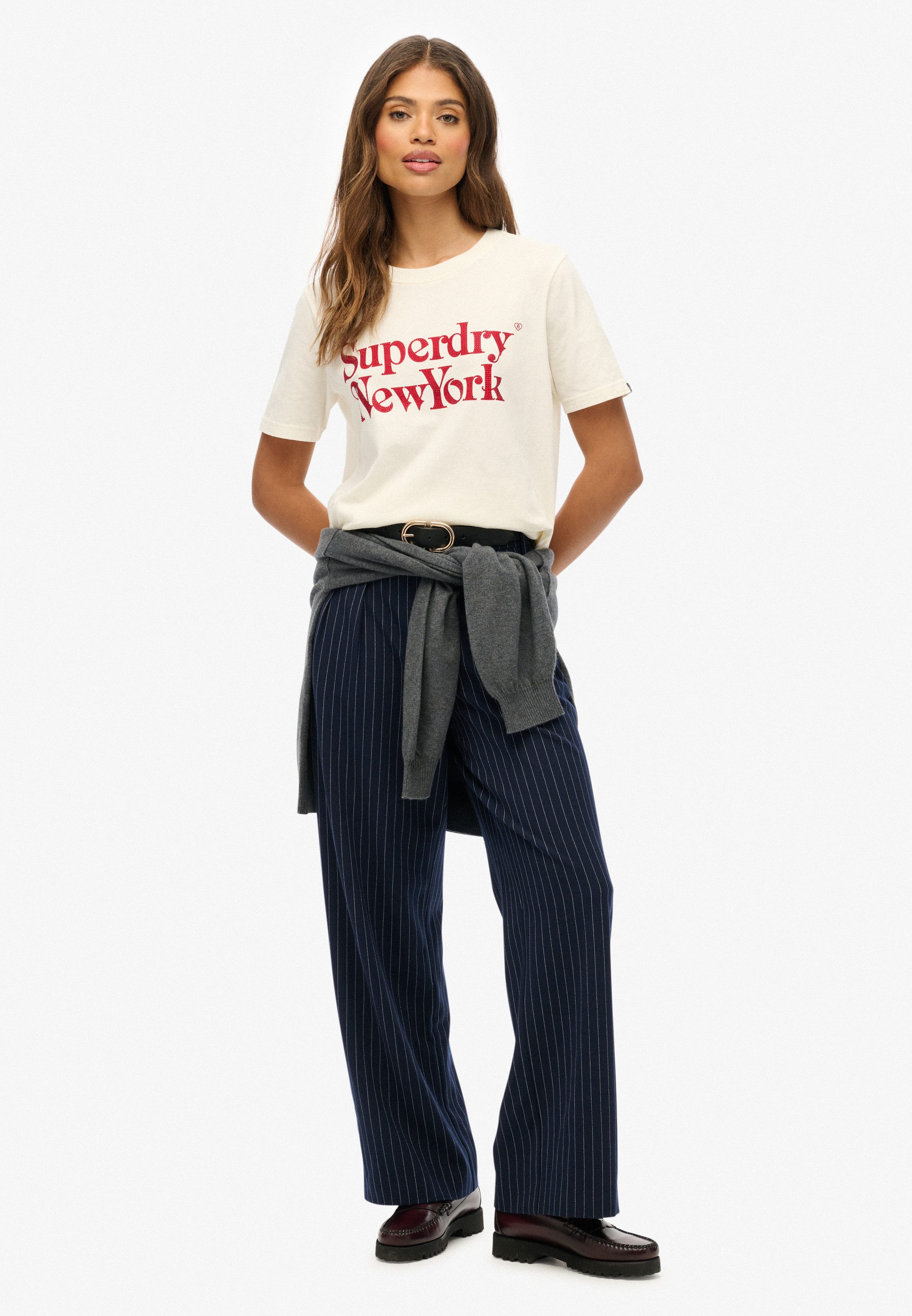 Superdry Shirt met print BRAND MARK RELAXED TEE