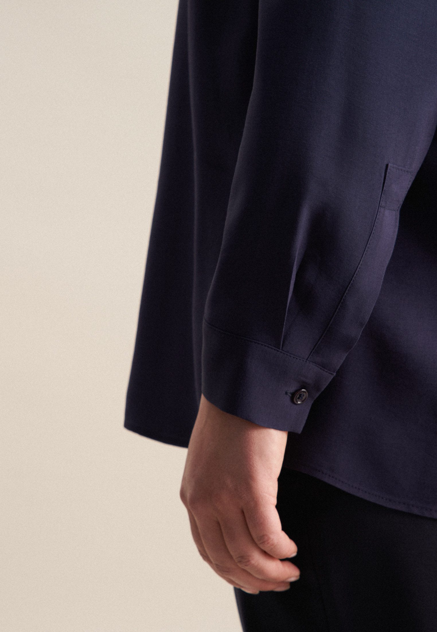 seidensticker Klassieke blouse Zwarte roos
