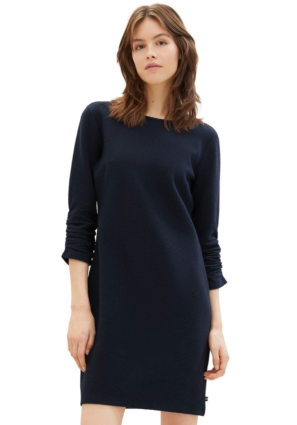 Tom Tailor Denim Jerseyjurk met gestructureerd materiaal