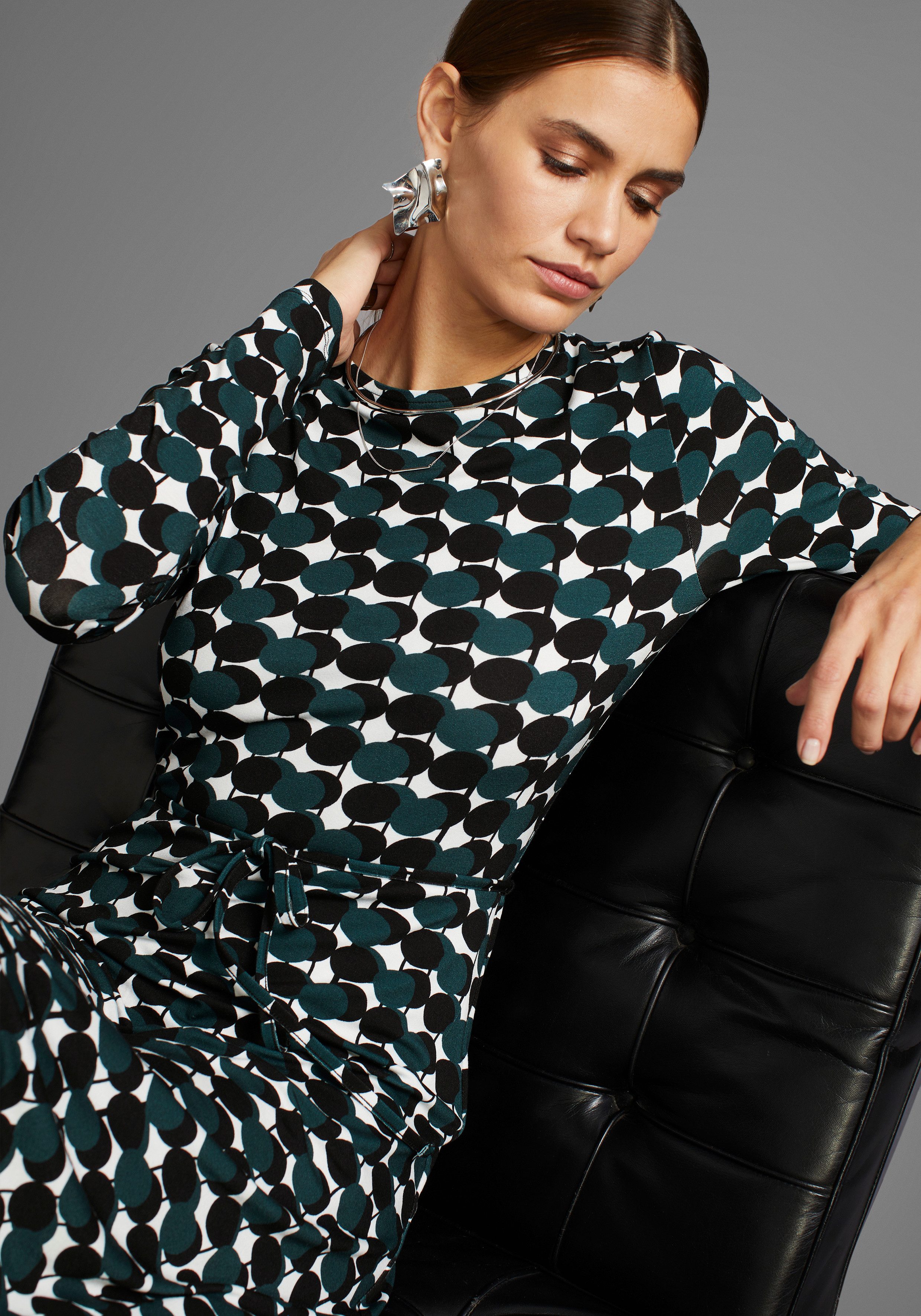 HECHTER PARIS Jerseyjurk met een moderne print