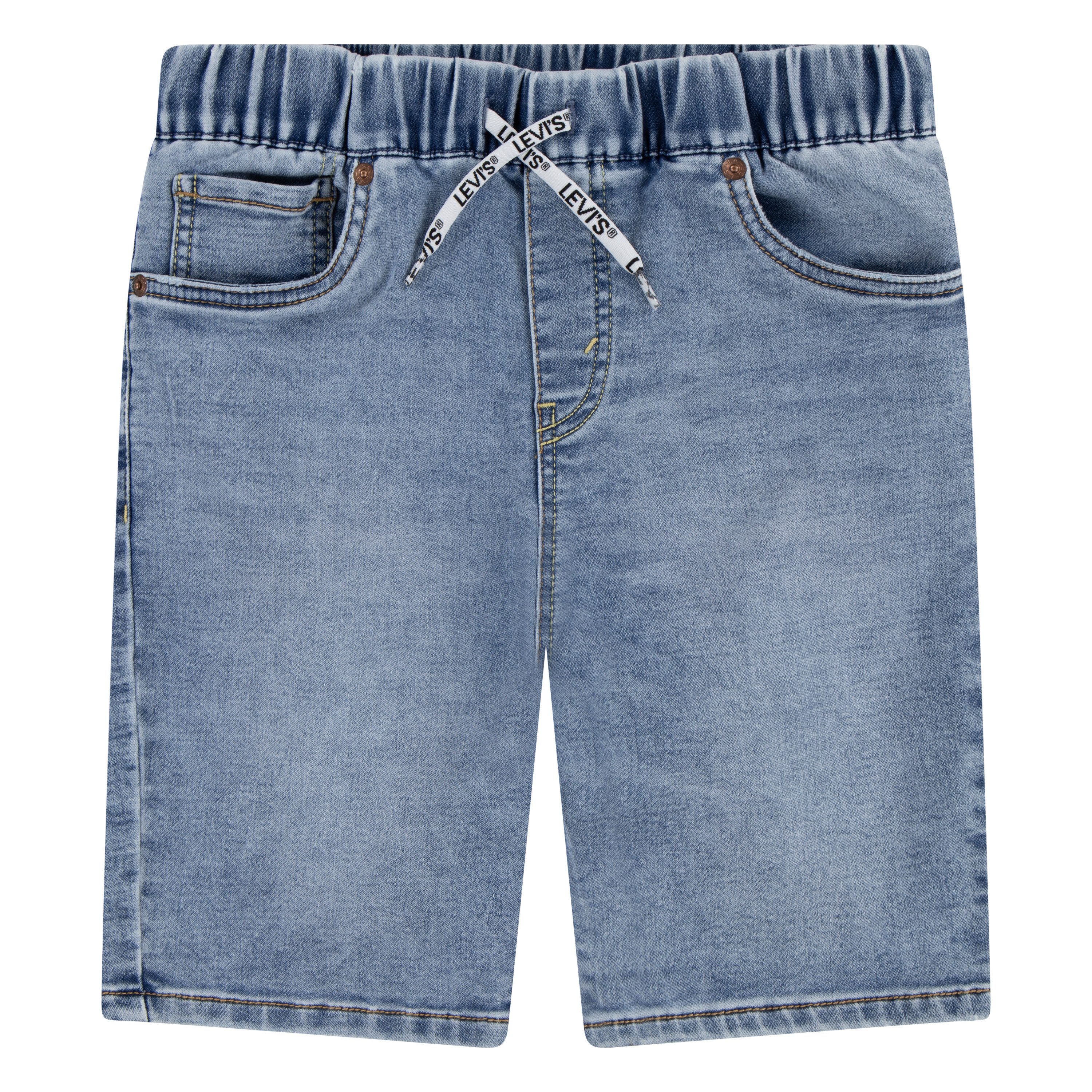 Levi's Kidswear Jeansbermuda LVB SKINNY FIT DOBBY SHORT jongens bermuda broeken maat 16 (176) blauw