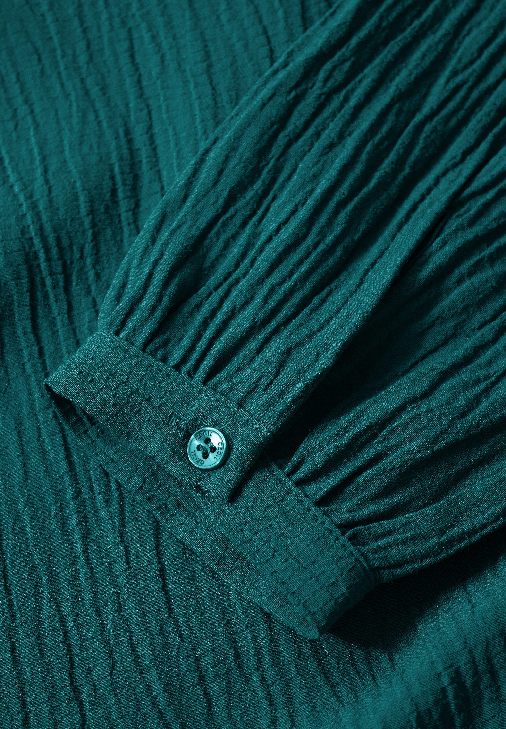 Cecil Blouse zonder sluiting met smock-detail in crêpe-kwaliteit
