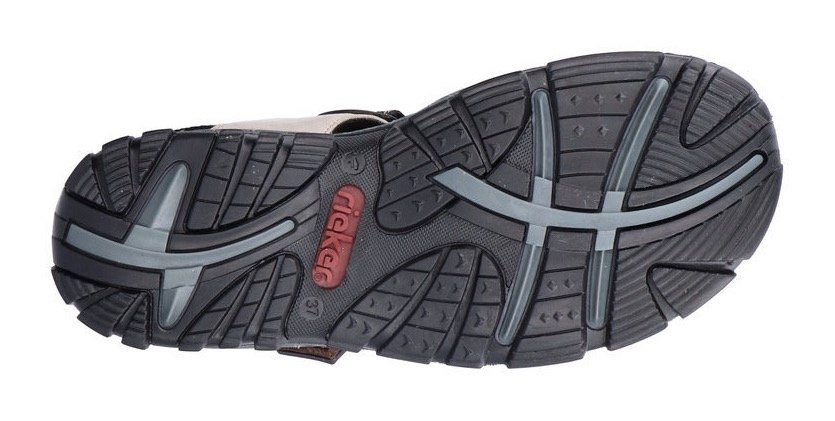 Rieker Sandalen zomerschoen, outdoorschoen, sleehak, in trekkinglook